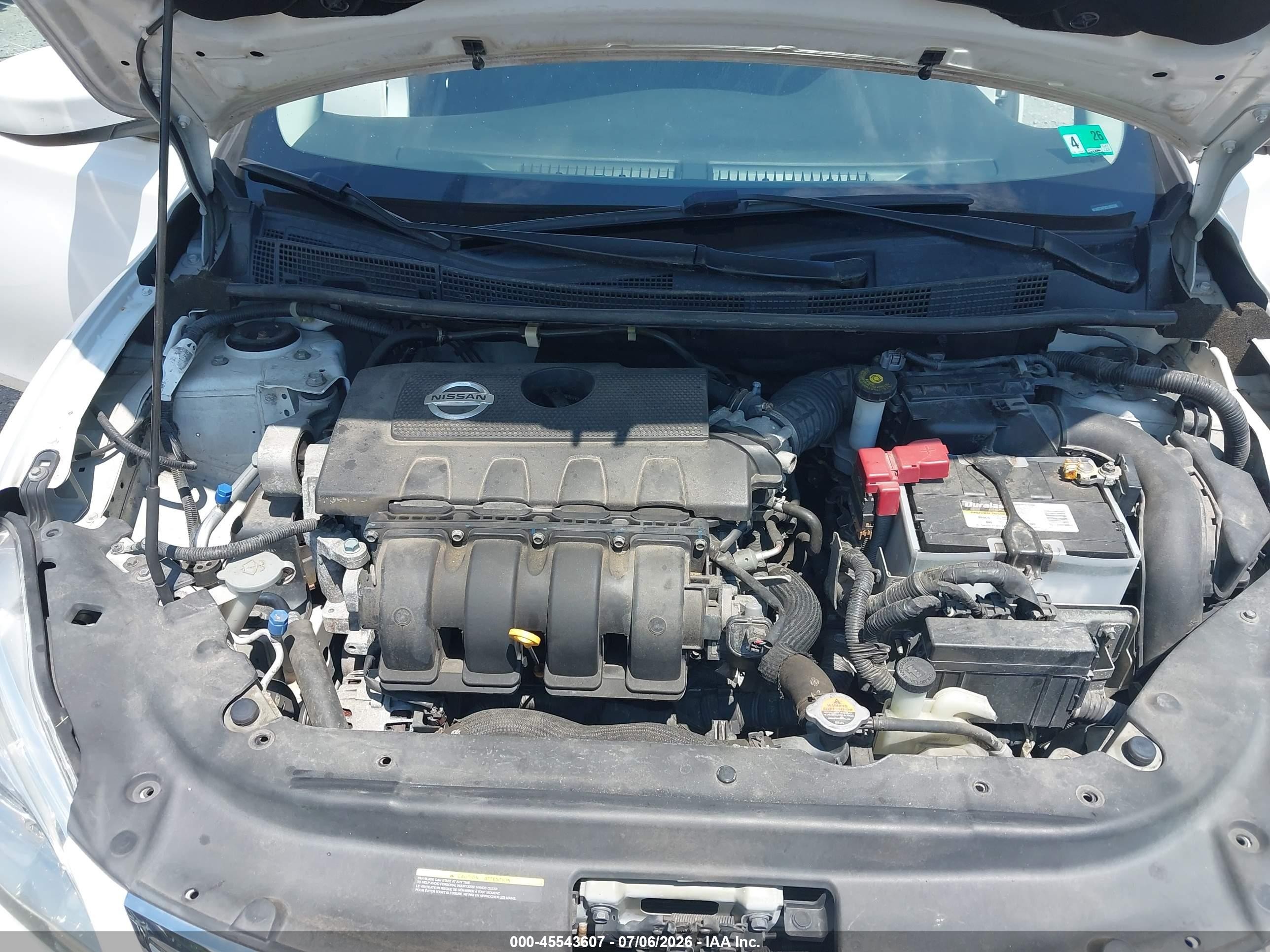 2013 Nissan Sentra Fe+ Sv White vin: 3N1AB7AP0DL653586