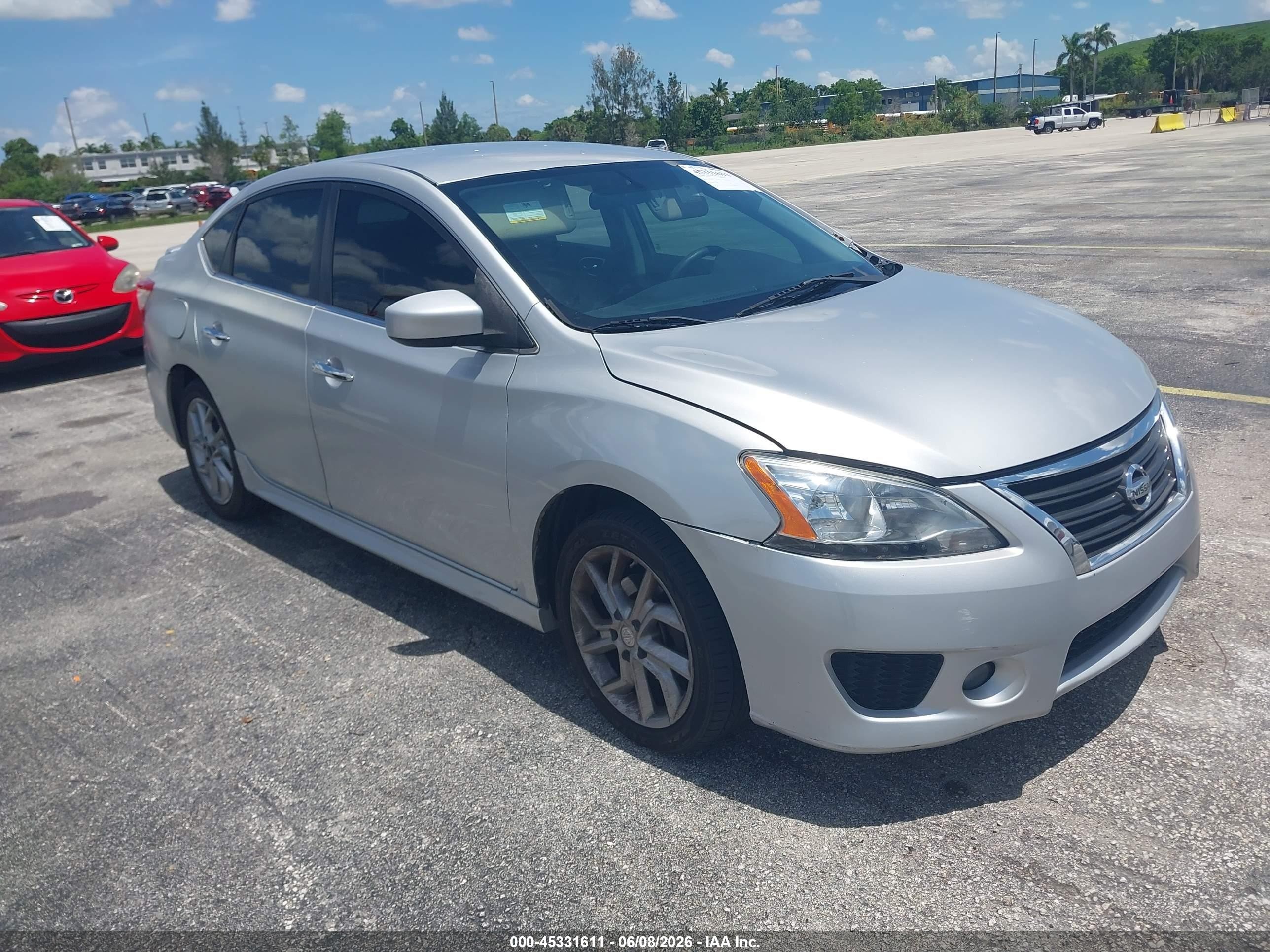 2013 Nissan Sentra Sr Silver vin: 3N1AB7AP0DL670386