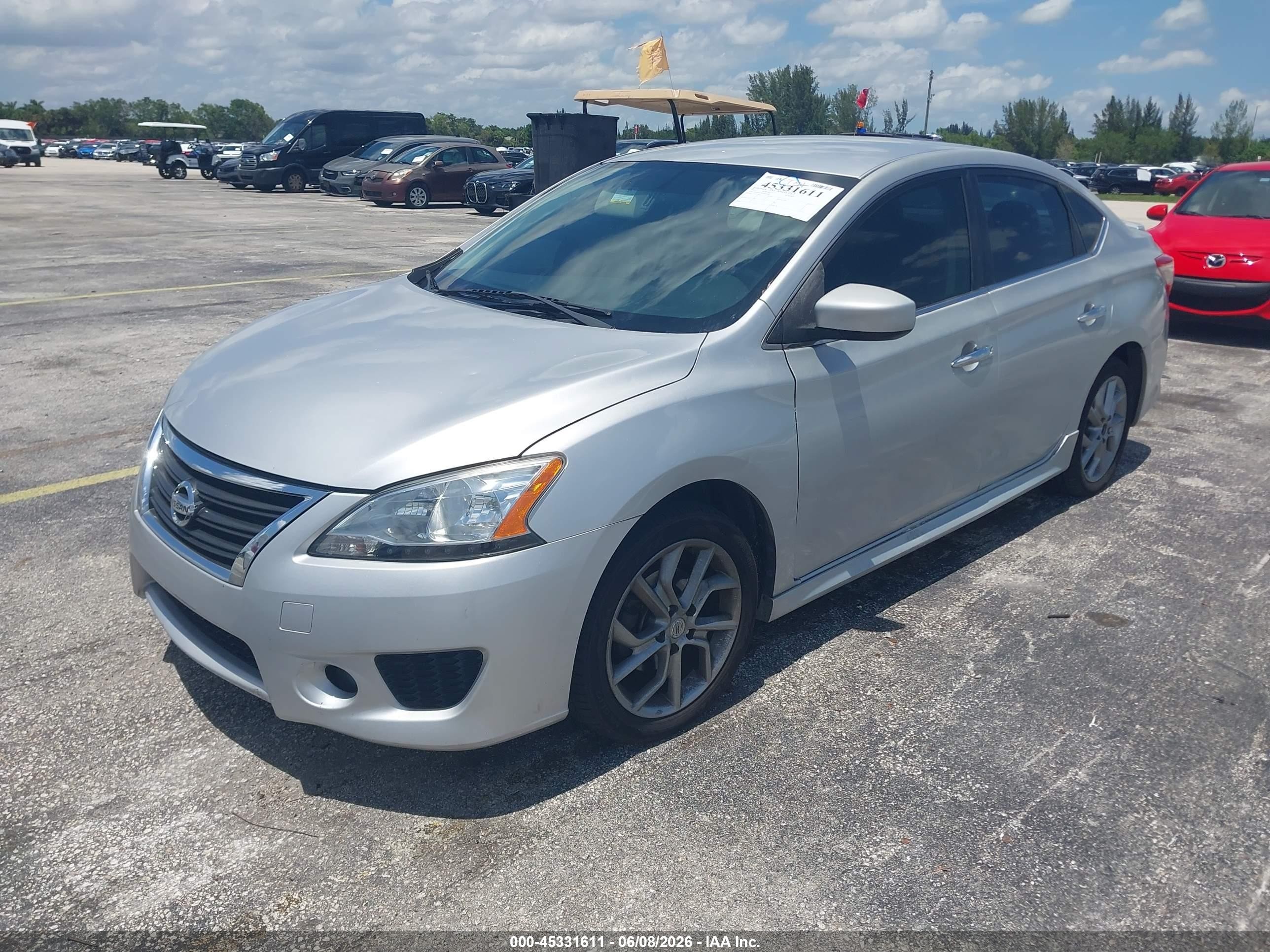 2013 Nissan Sentra Sr Silver vin: 3N1AB7AP0DL670386