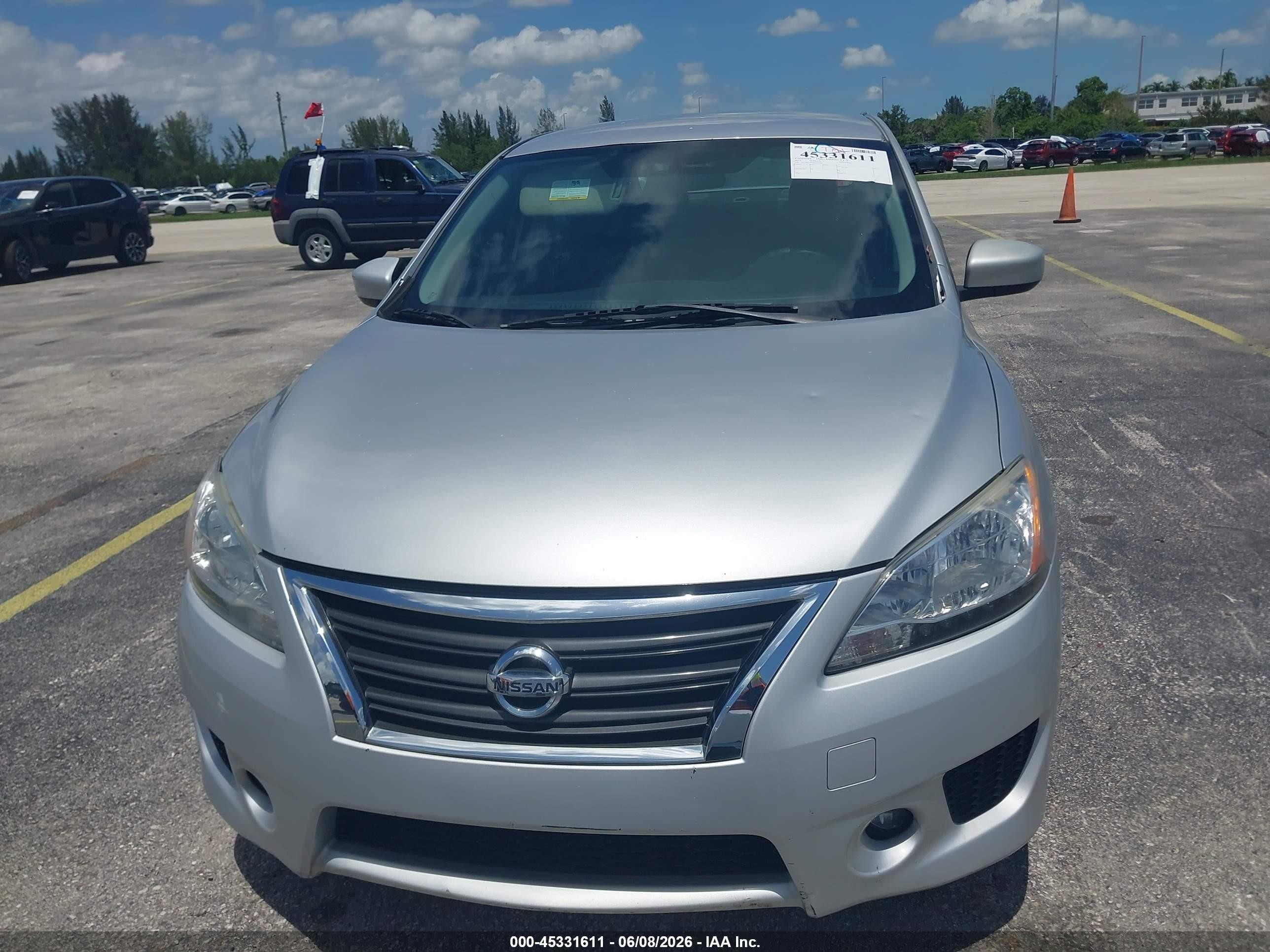 2013 Nissan Sentra Sr Silver vin: 3N1AB7AP0DL670386