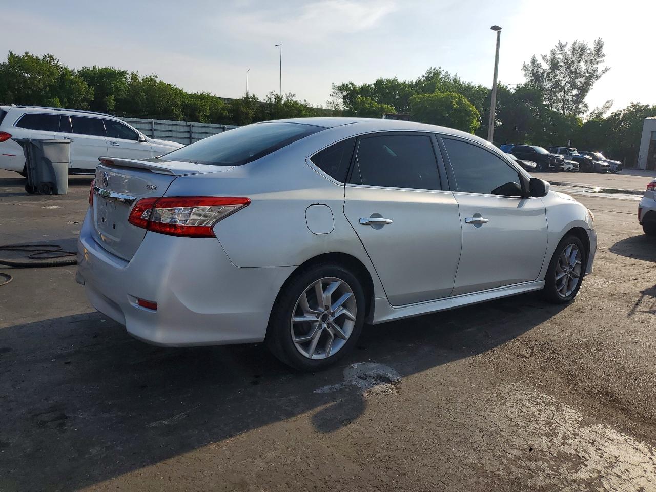 2013 Nissan Sentra S Silver vin: 3N1AB7AP0DL670386