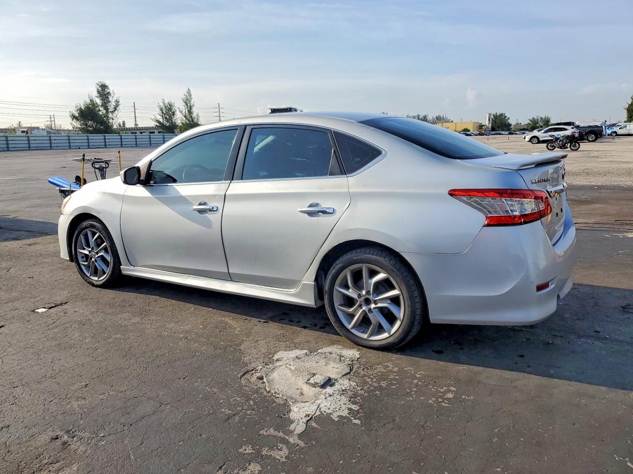 2013 Nissan Sentra S Silver vin: 3N1AB7AP0DL670386