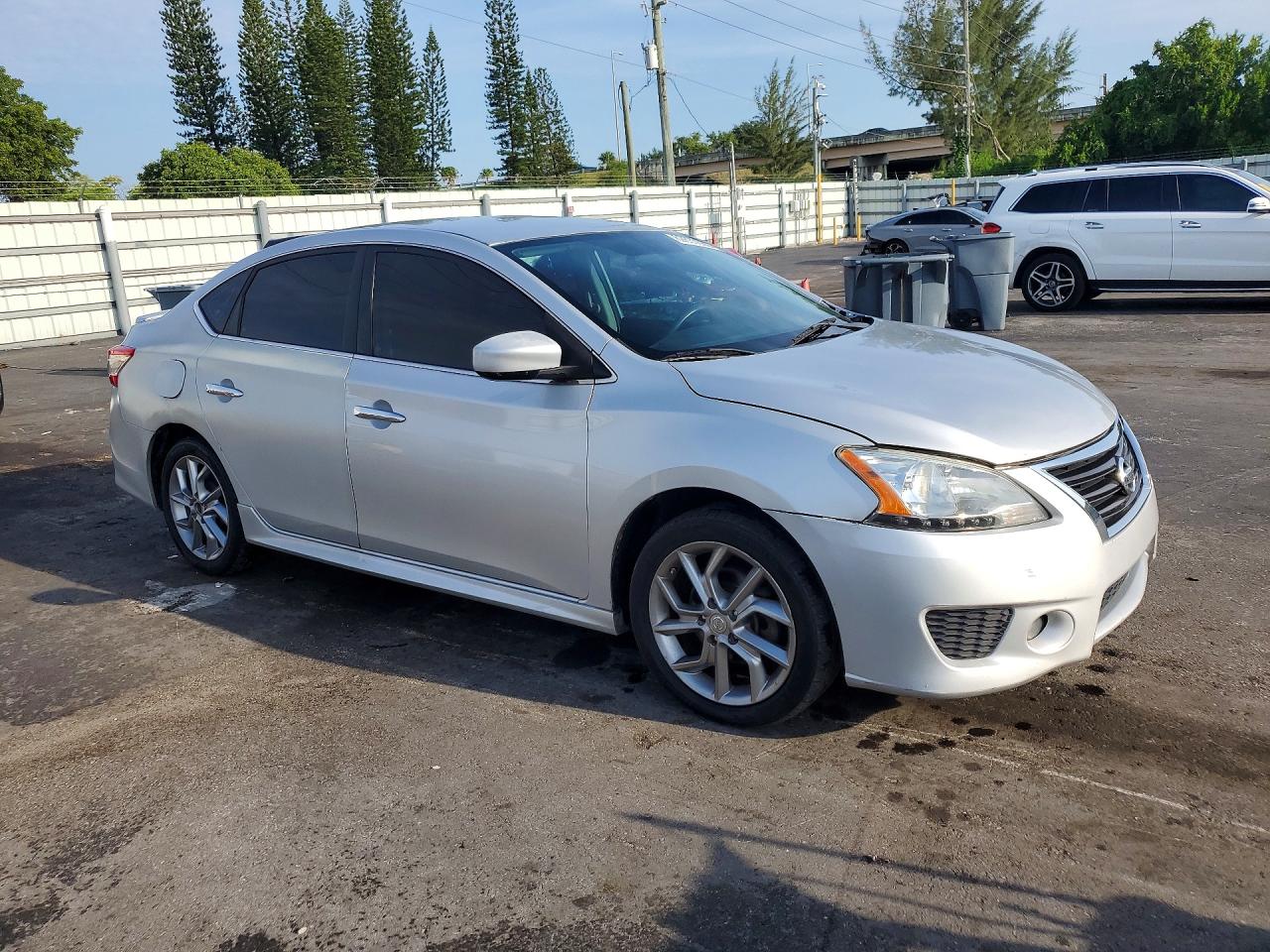 2013 Nissan Sentra S Silver vin: 3N1AB7AP0DL670386