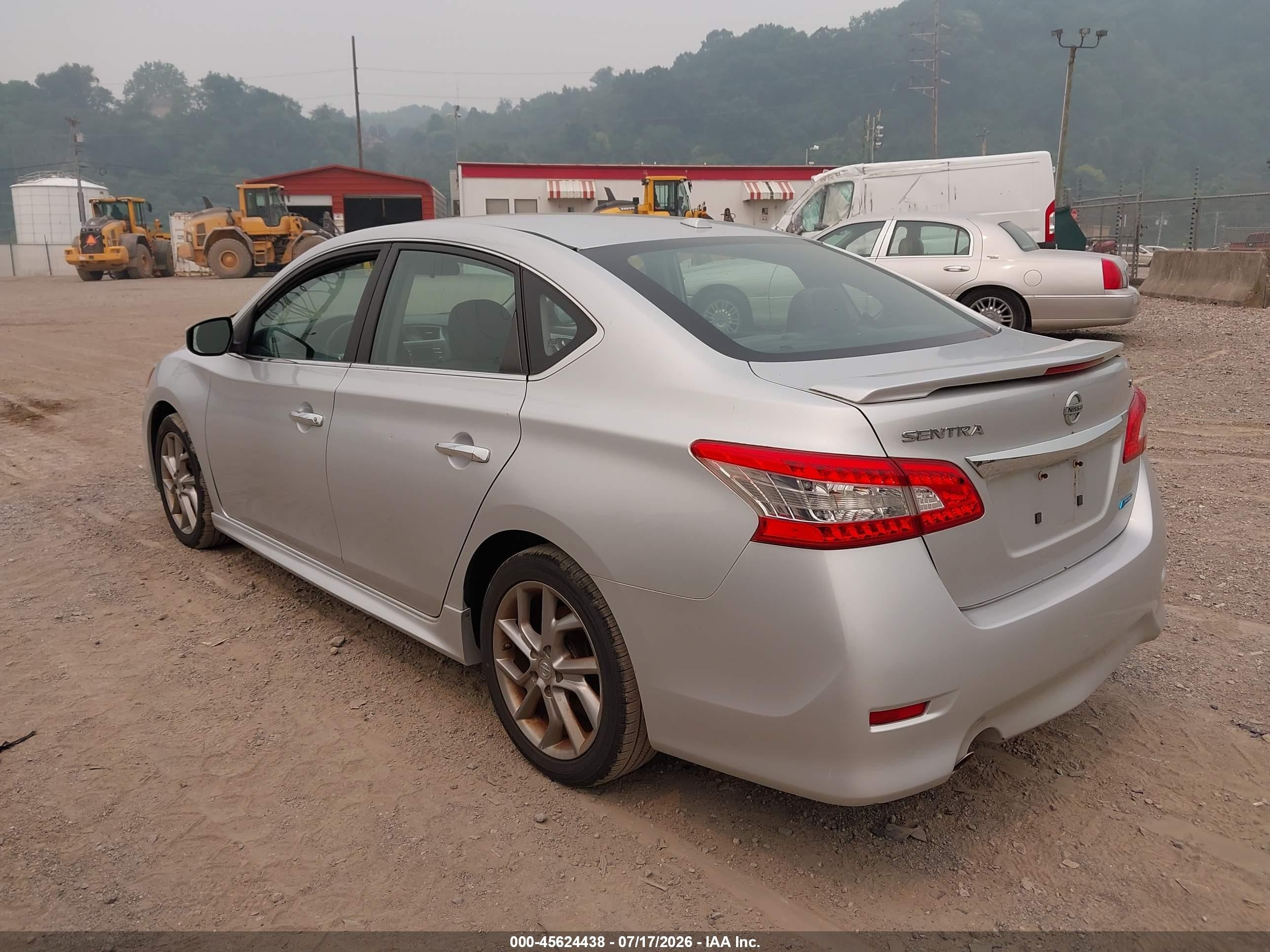 2013 Nissan Sentra Sr Silver vin: 3N1AB7AP0DL675877