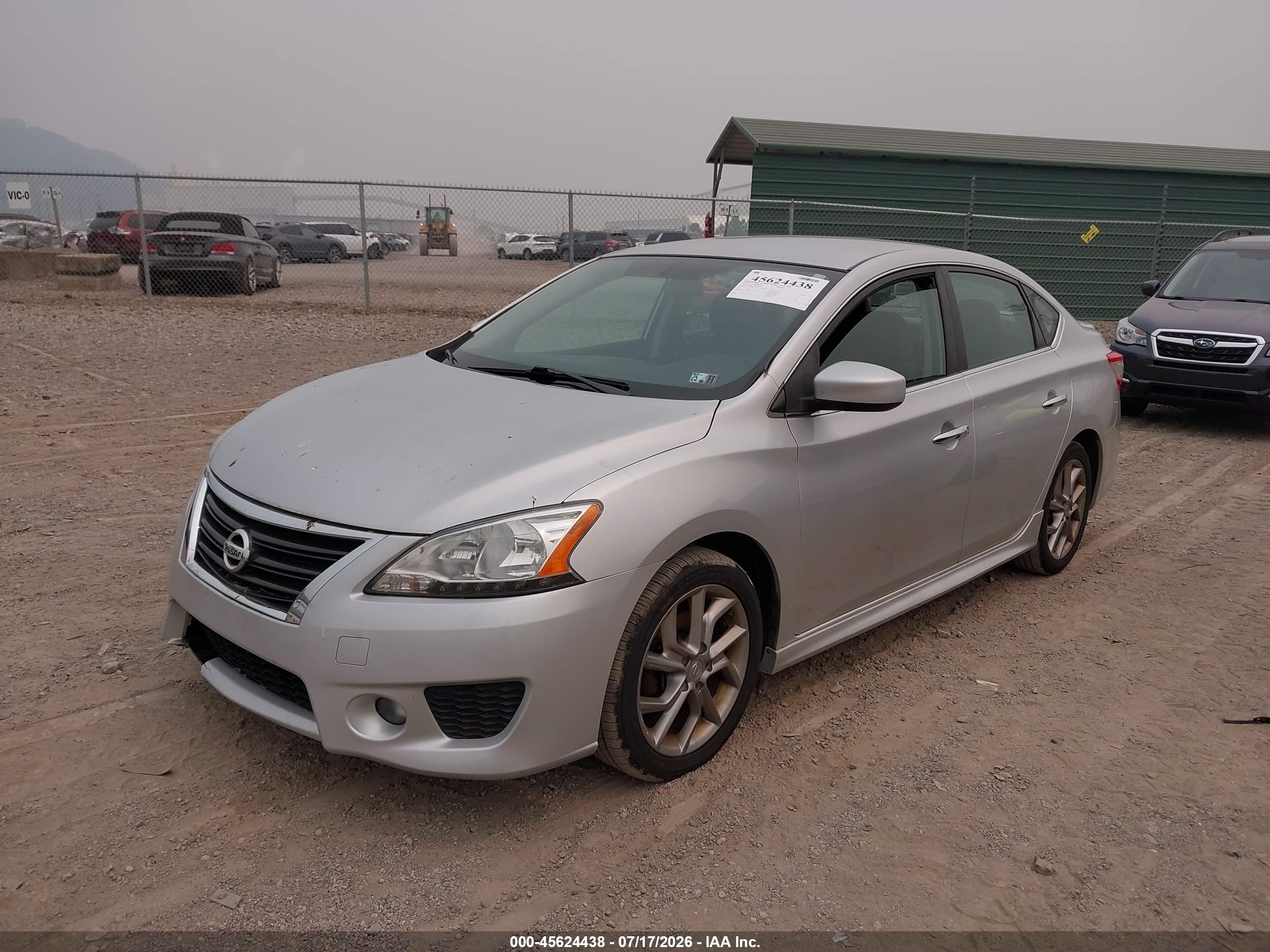2013 Nissan Sentra Sr Silver vin: 3N1AB7AP0DL675877