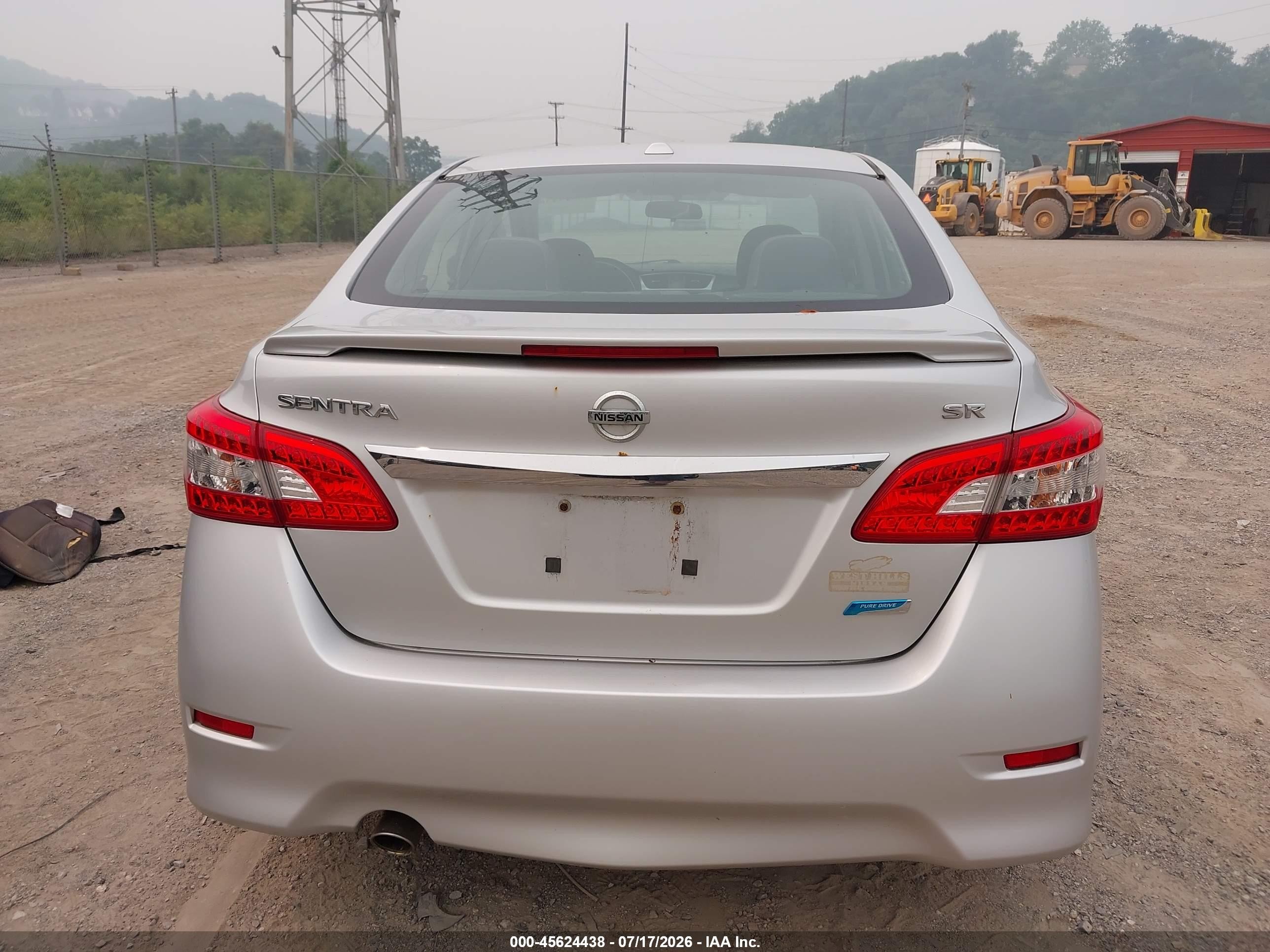 2013 Nissan Sentra Sr Silver vin: 3N1AB7AP0DL675877