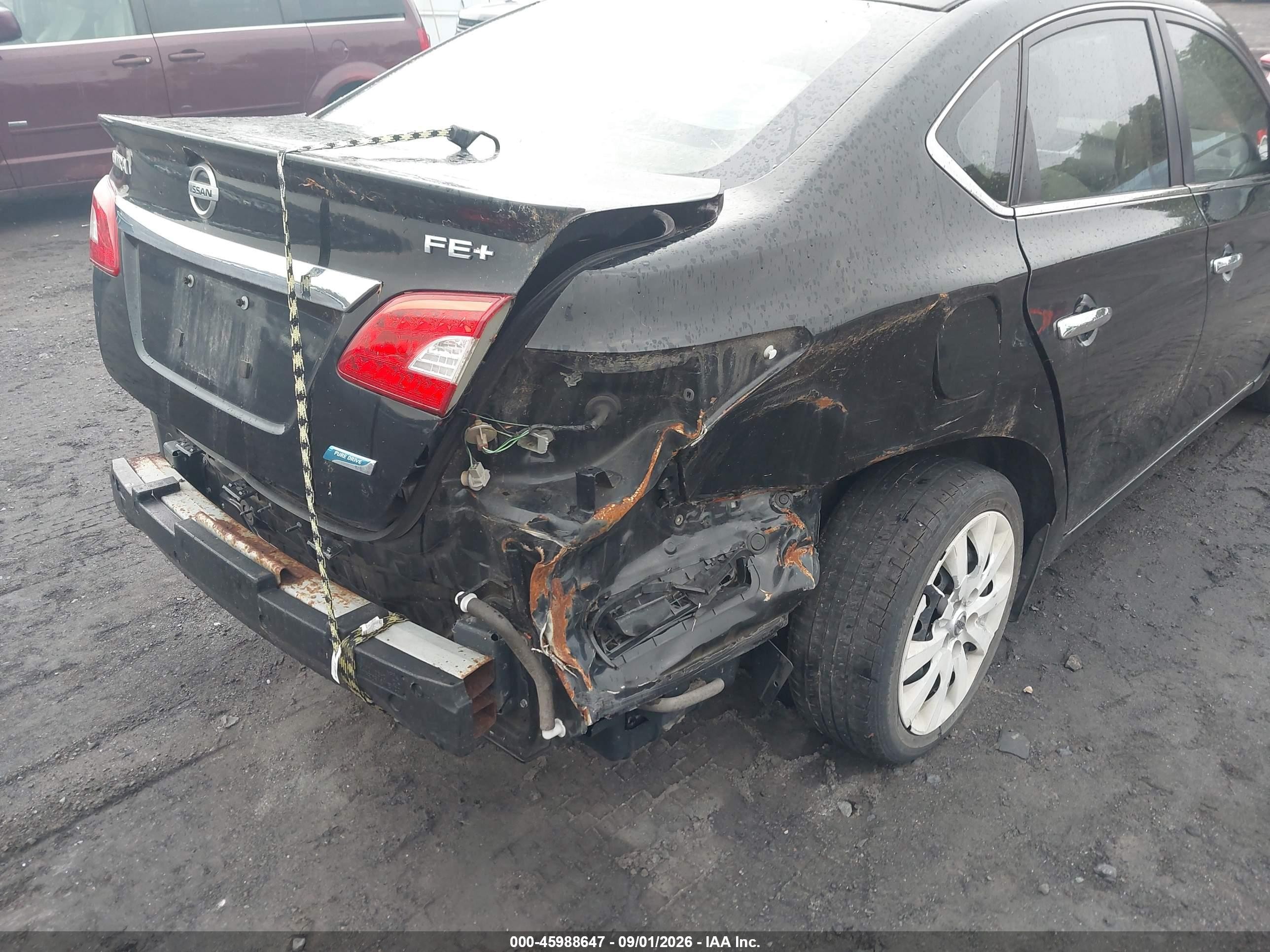 2013 Nissan Sentra Fe+ Sv Black vin: 3N1AB7AP0DL684773