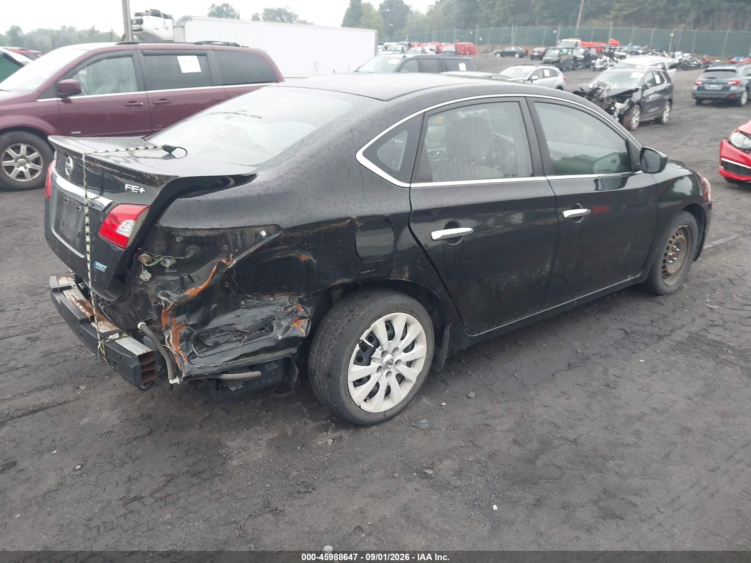 2013 Nissan Sentra Fe+ Sv Black vin: 3N1AB7AP0DL684773