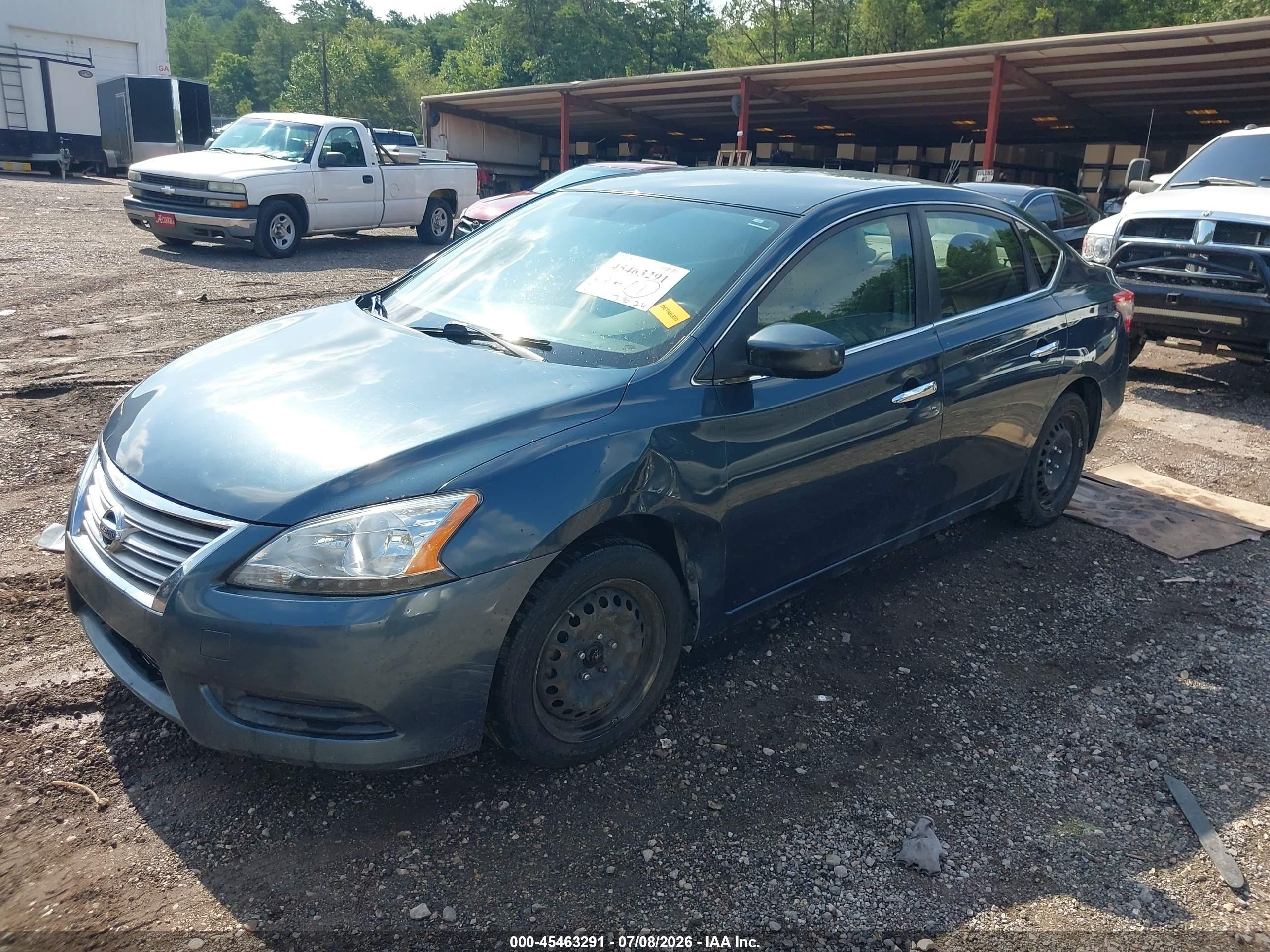 2013 Nissan Sentra S Gray vin: 3N1AB7AP0DL686104