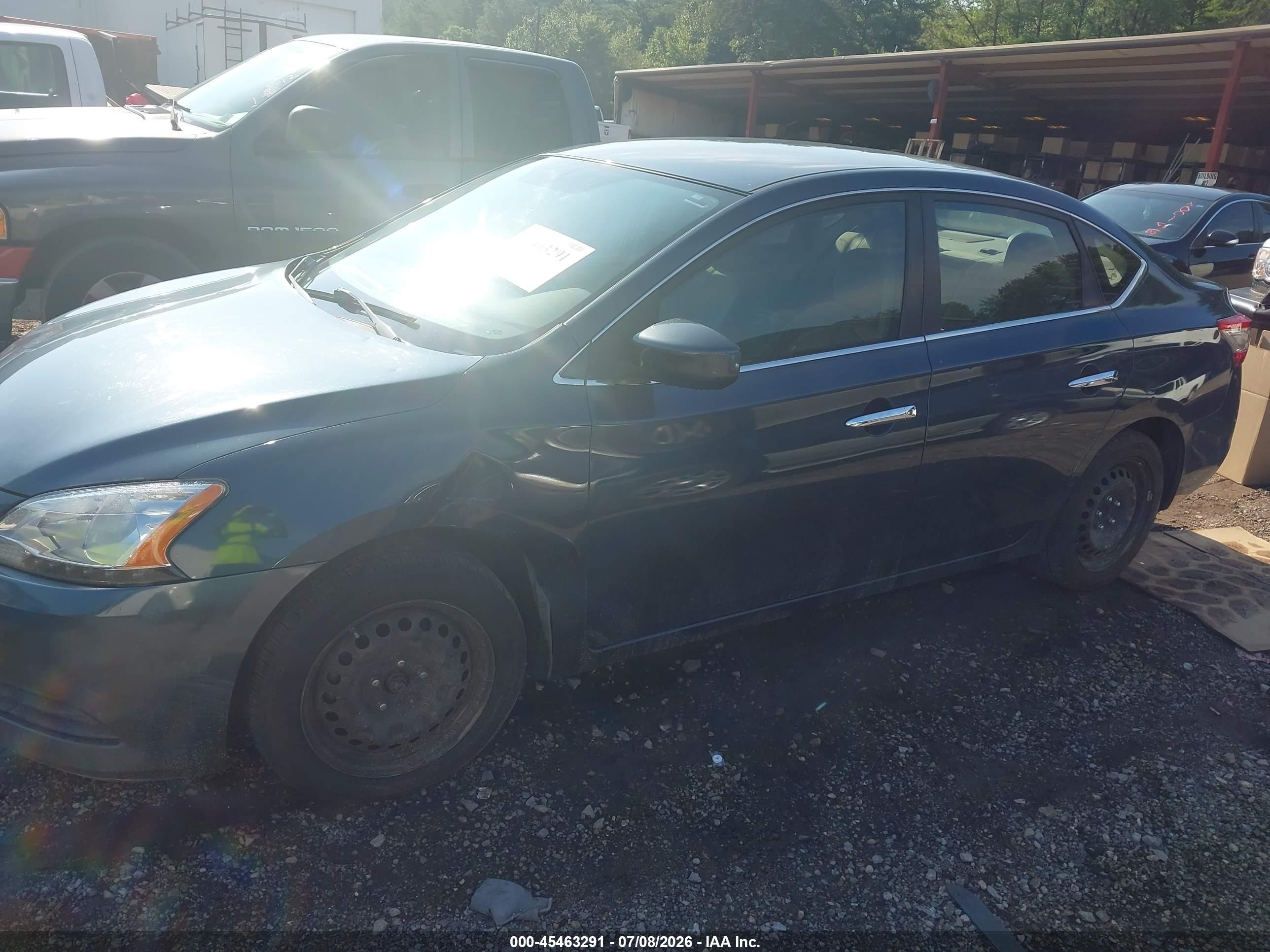 2013 Nissan Sentra S Gray vin: 3N1AB7AP0DL686104