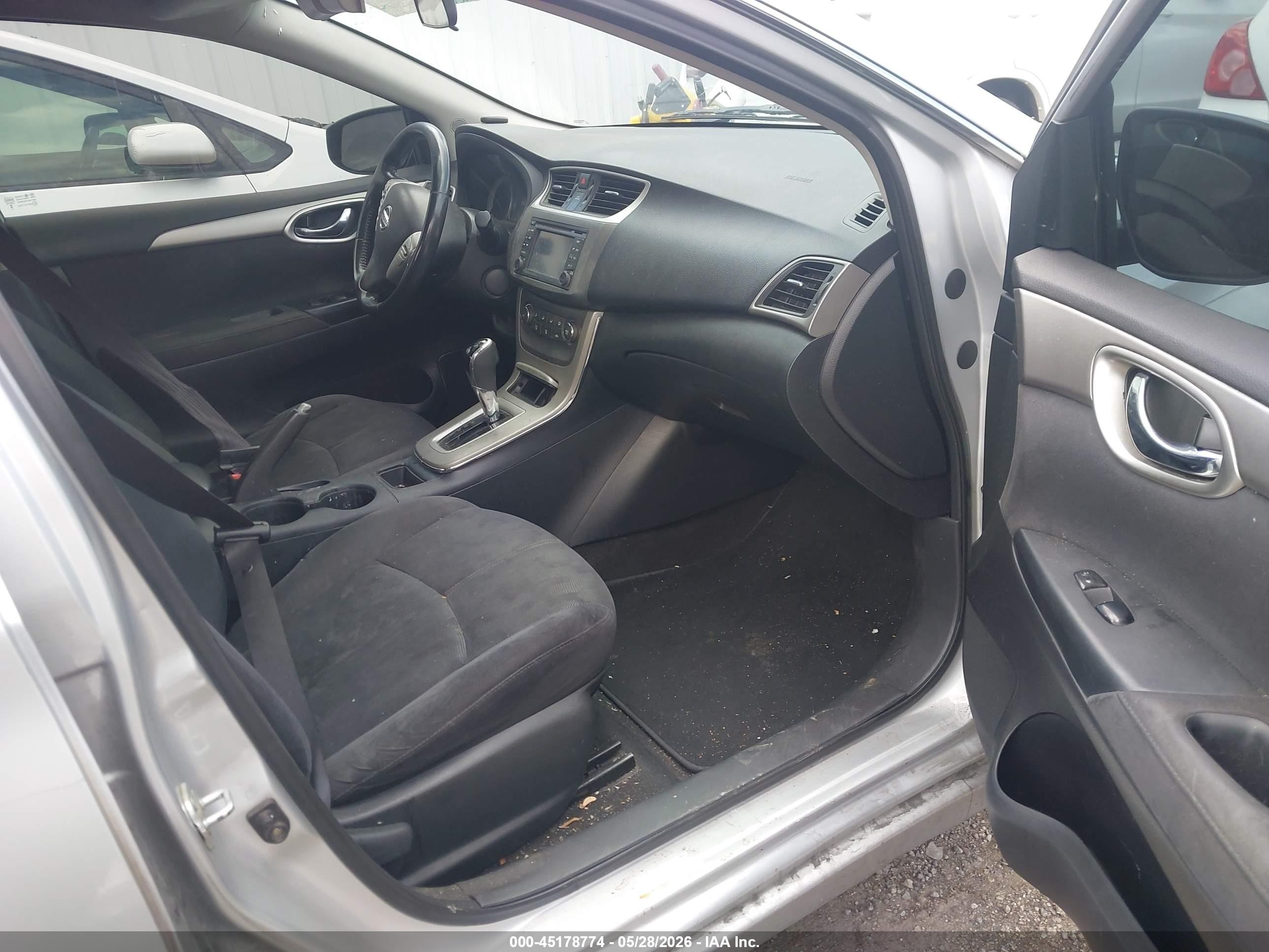 2013 Nissan Sentra Sv Gray vin: 3N1AB7AP0DL691478