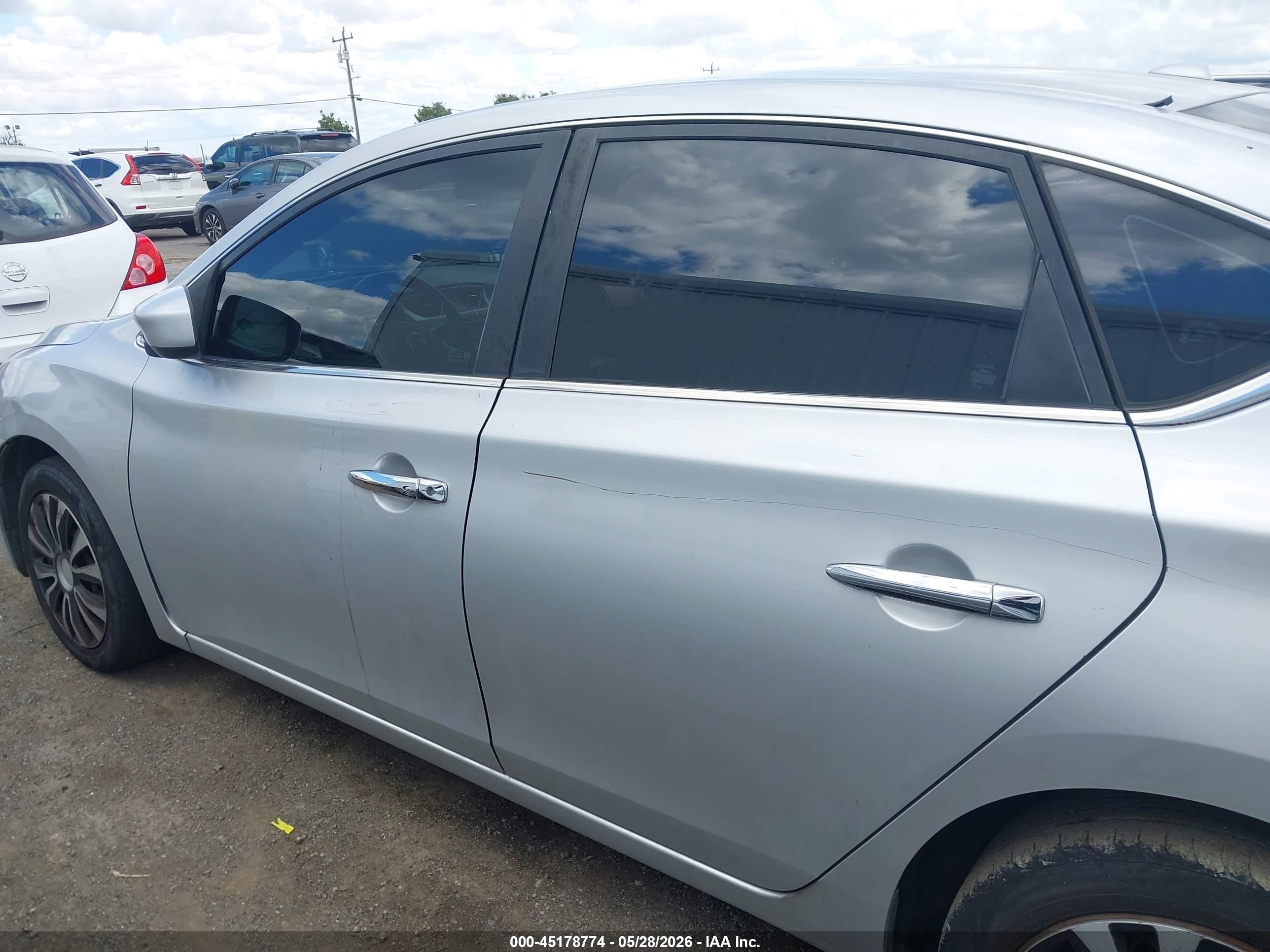 2013 Nissan Sentra Sv Gray vin: 3N1AB7AP0DL691478