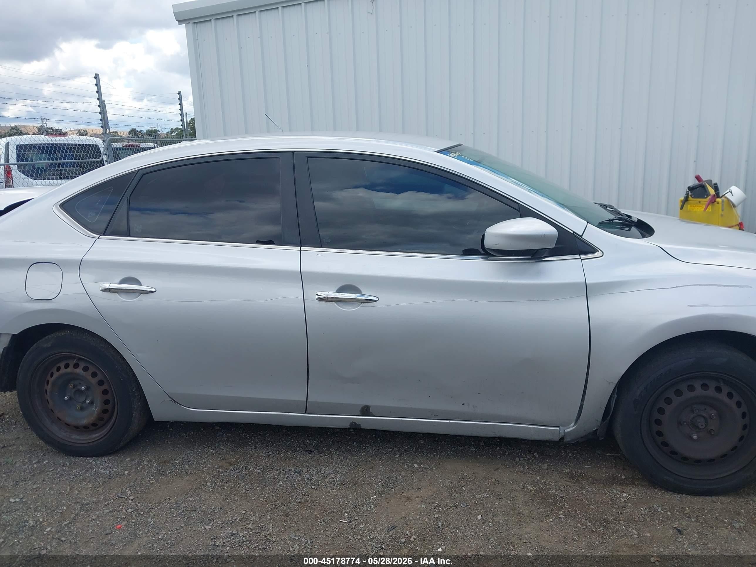 2013 Nissan Sentra Sv Gray vin: 3N1AB7AP0DL691478
