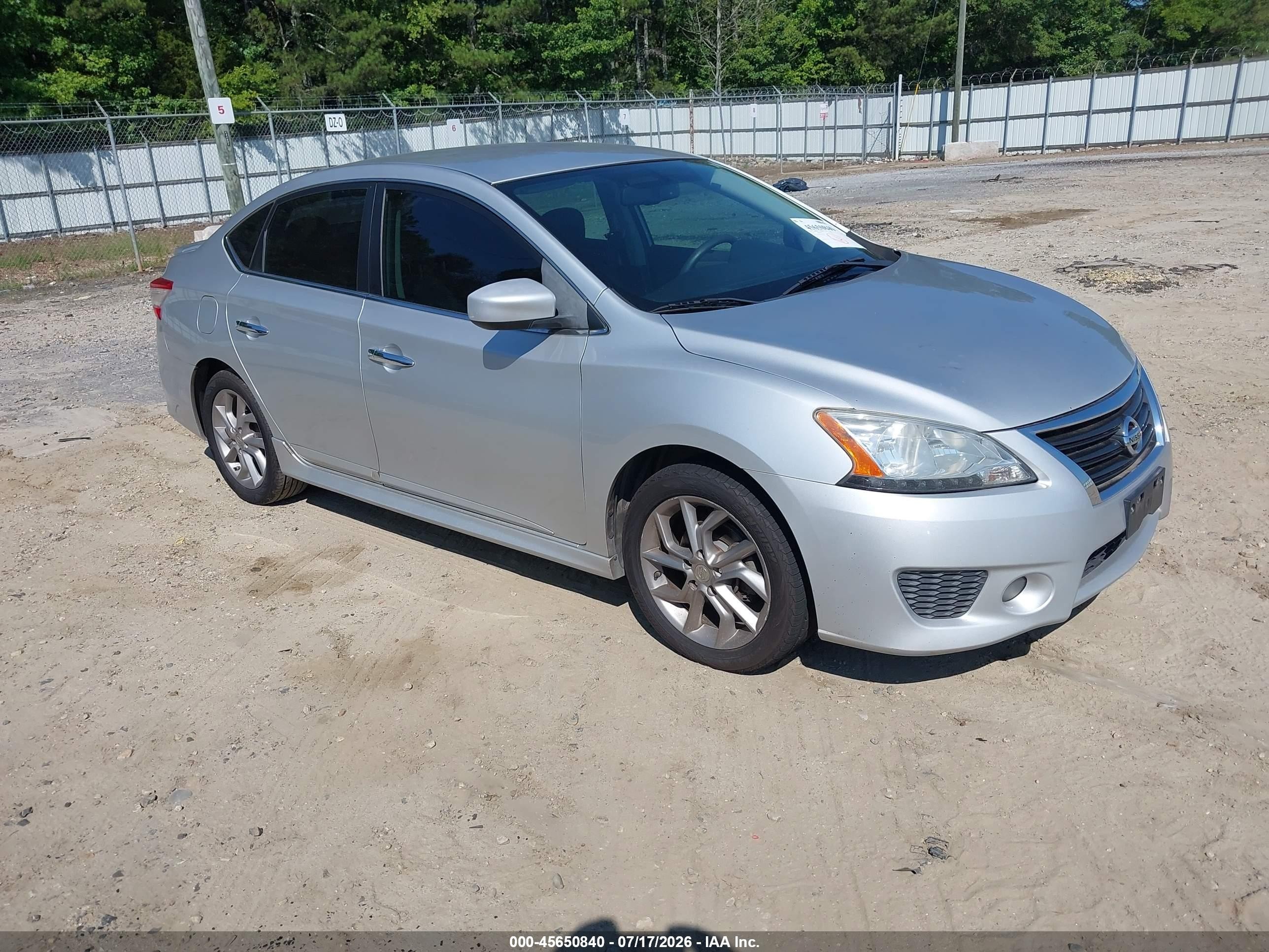 2013 Nissan Sentra Sr Silver vin: 3N1AB7AP0DL693957