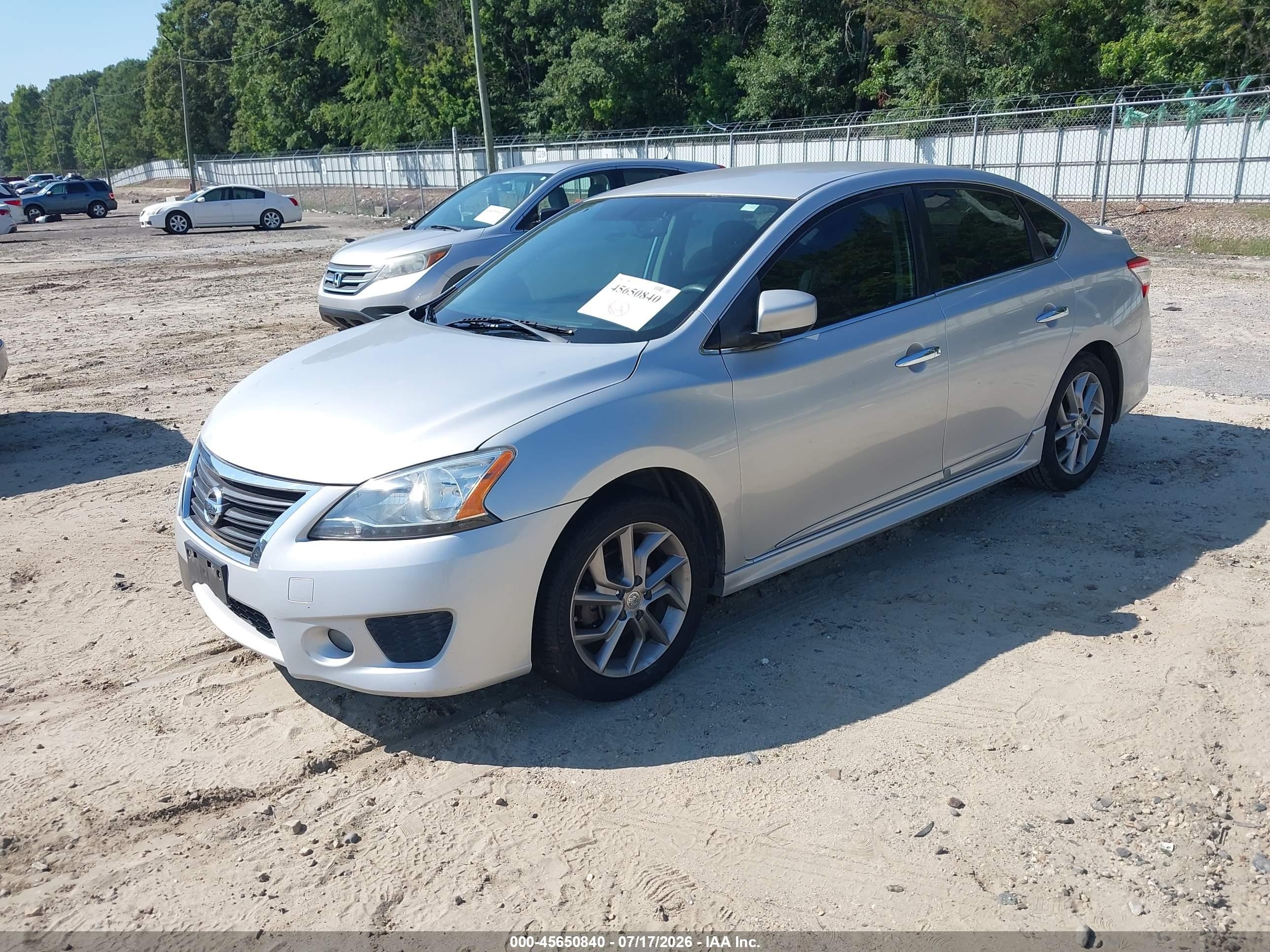 2013 Nissan Sentra Sr Silver vin: 3N1AB7AP0DL693957