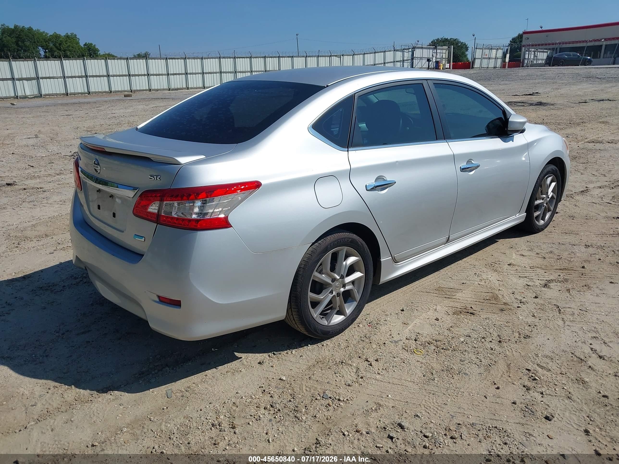 2013 Nissan Sentra Sr Silver vin: 3N1AB7AP0DL693957