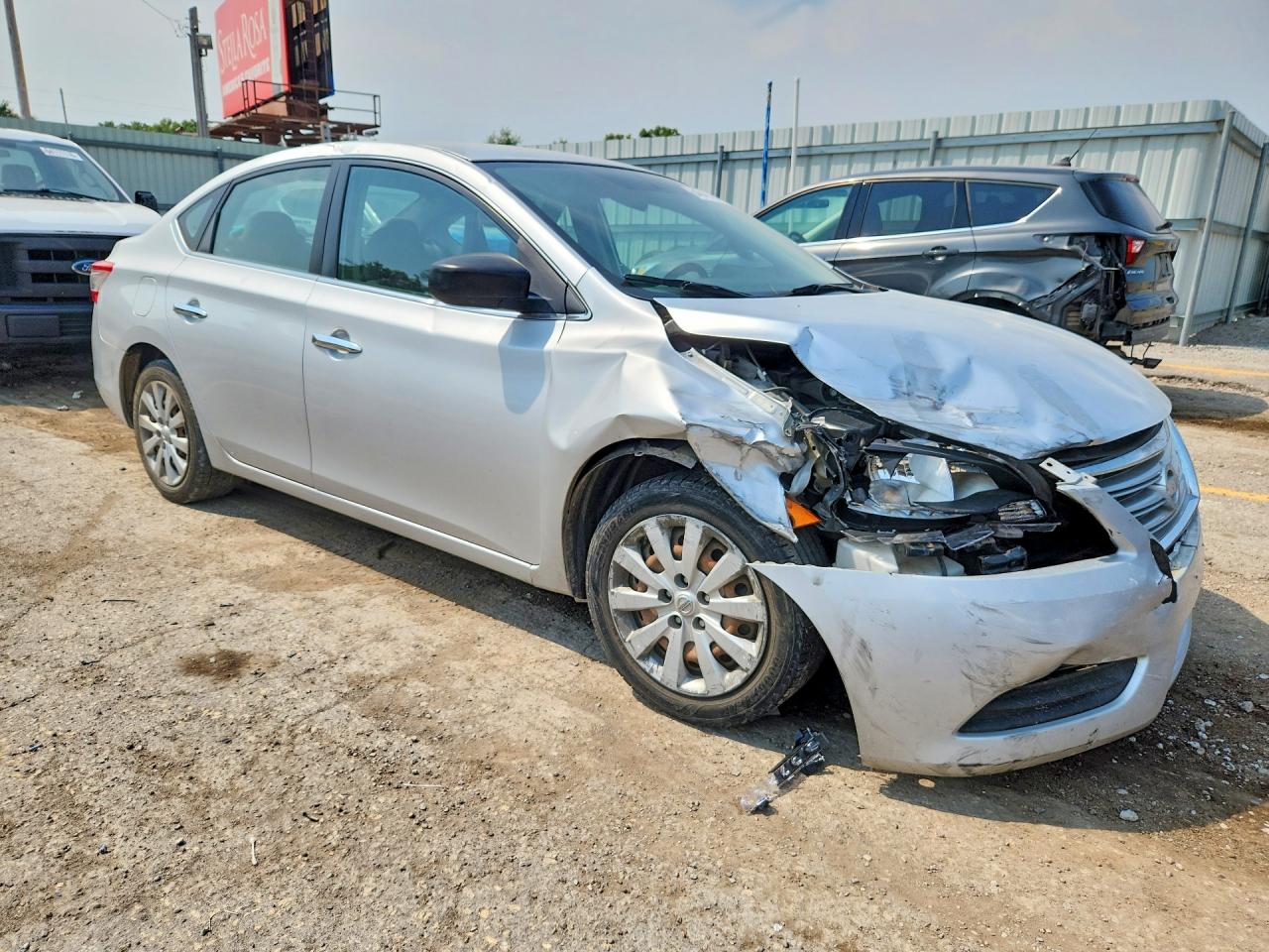 2013 Nissan Sentra S Серебряный vin: 3N1AB7AP0DL697314
