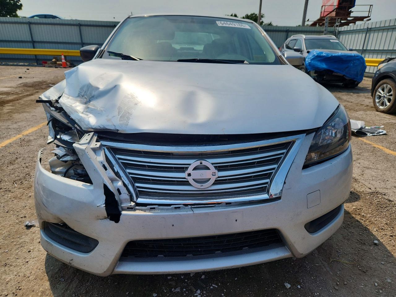 2013 Nissan Sentra S Серебряный vin: 3N1AB7AP0DL697314