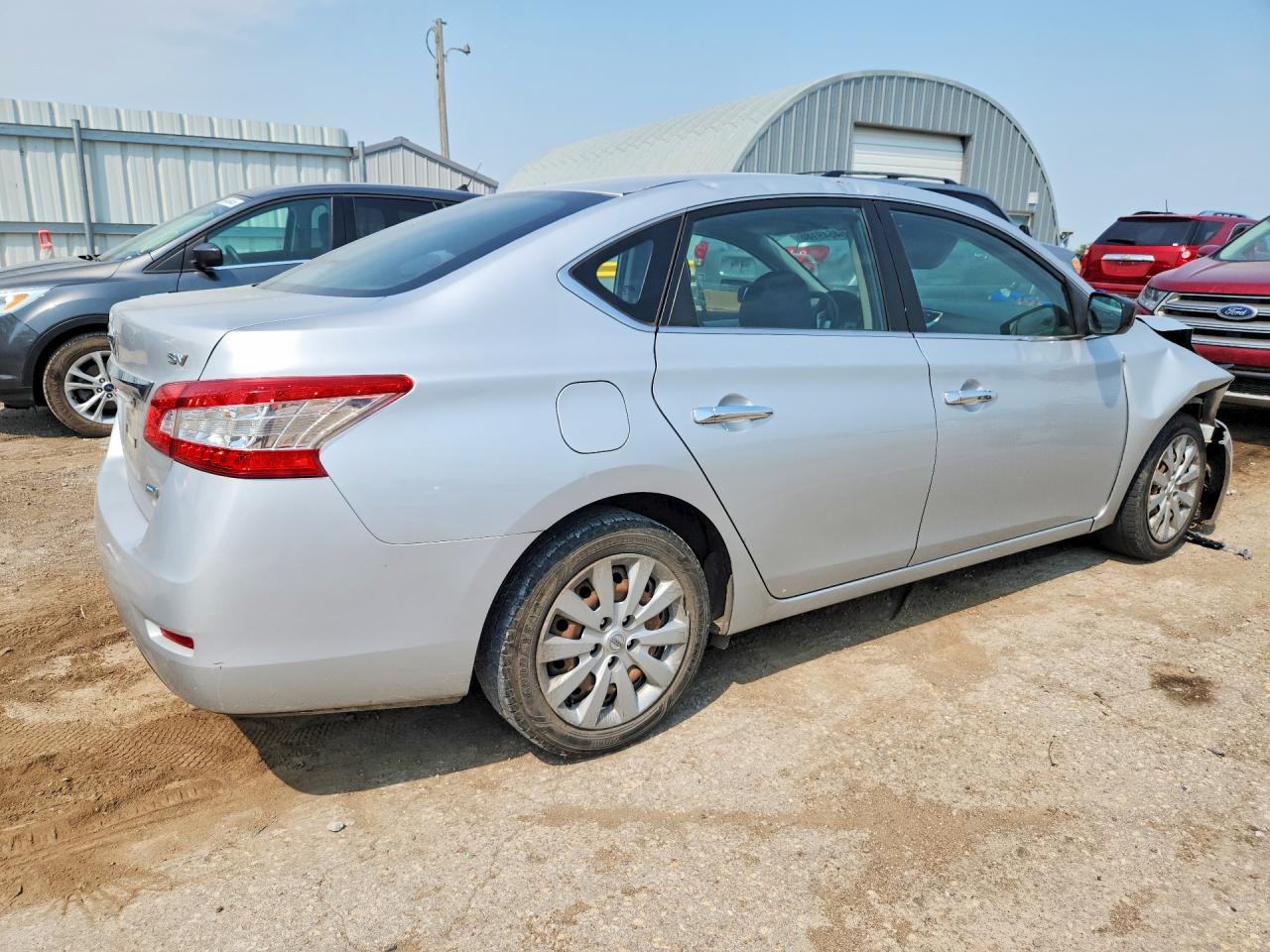 2013 Nissan Sentra S Серебряный vin: 3N1AB7AP0DL697314