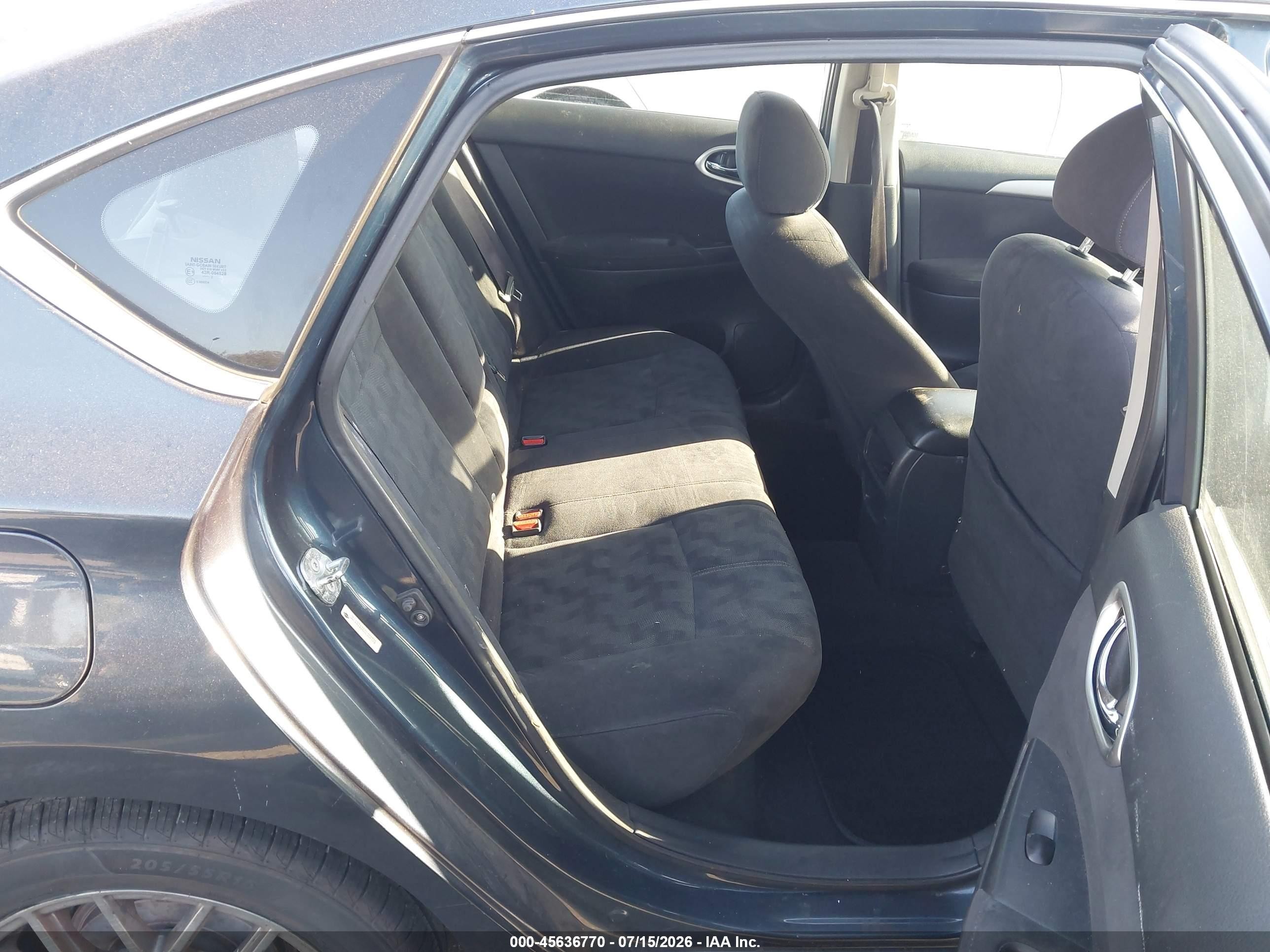 2013 Nissan Sentra Sv Blue vin: 3N1AB7AP0DL701779