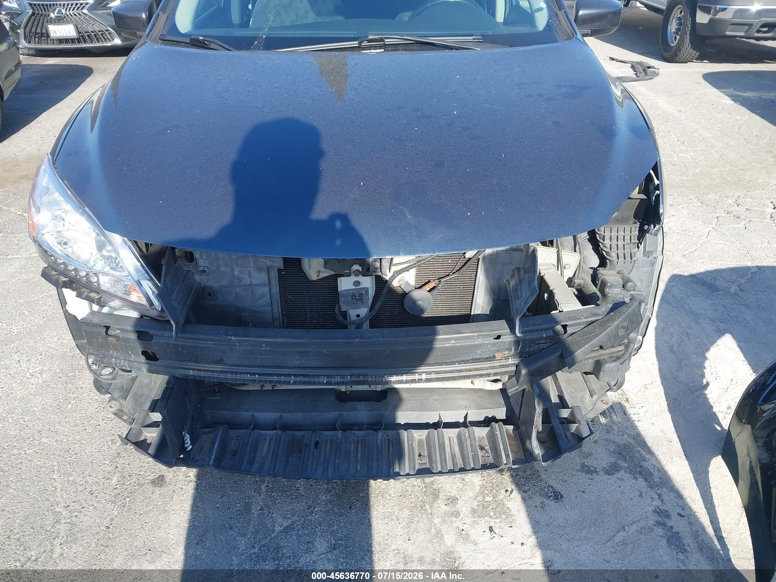 2013 Nissan Sentra Sv Blue vin: 3N1AB7AP0DL701779