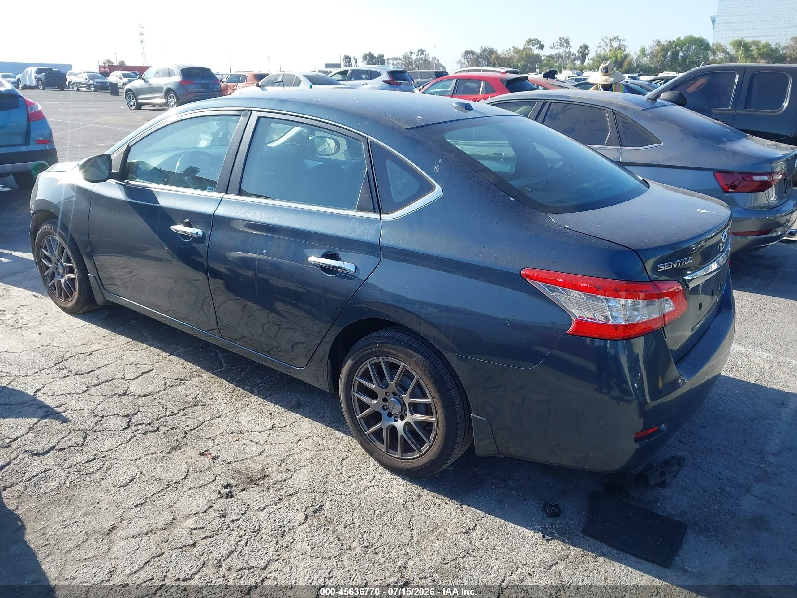 2013 Nissan Sentra Sv Blue vin: 3N1AB7AP0DL701779