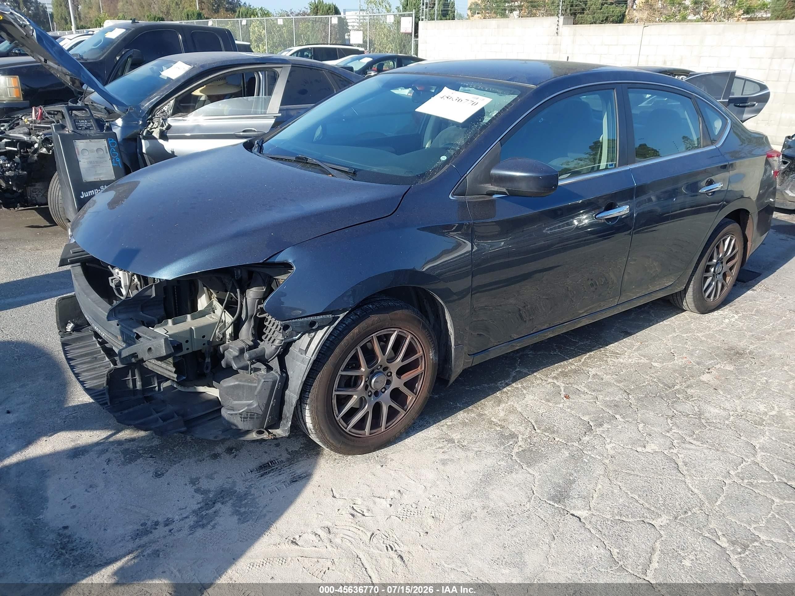 2013 Nissan Sentra Sv Blue vin: 3N1AB7AP0DL701779