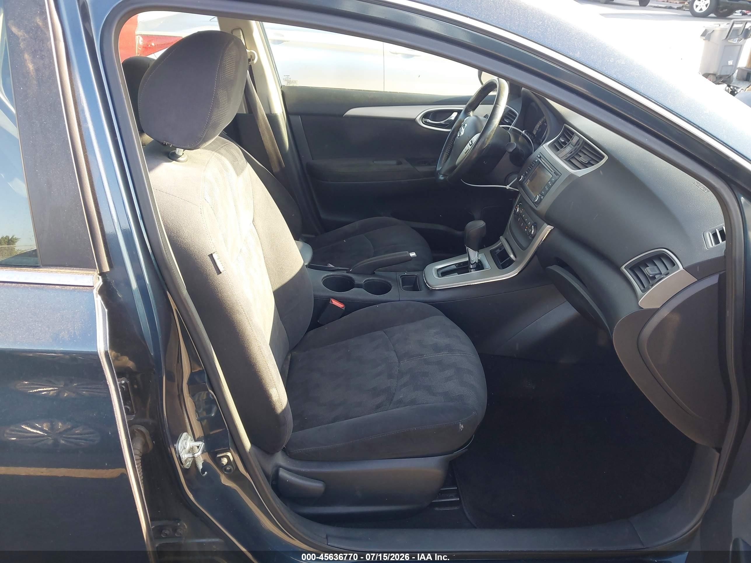 2013 Nissan Sentra Sv Blue vin: 3N1AB7AP0DL701779