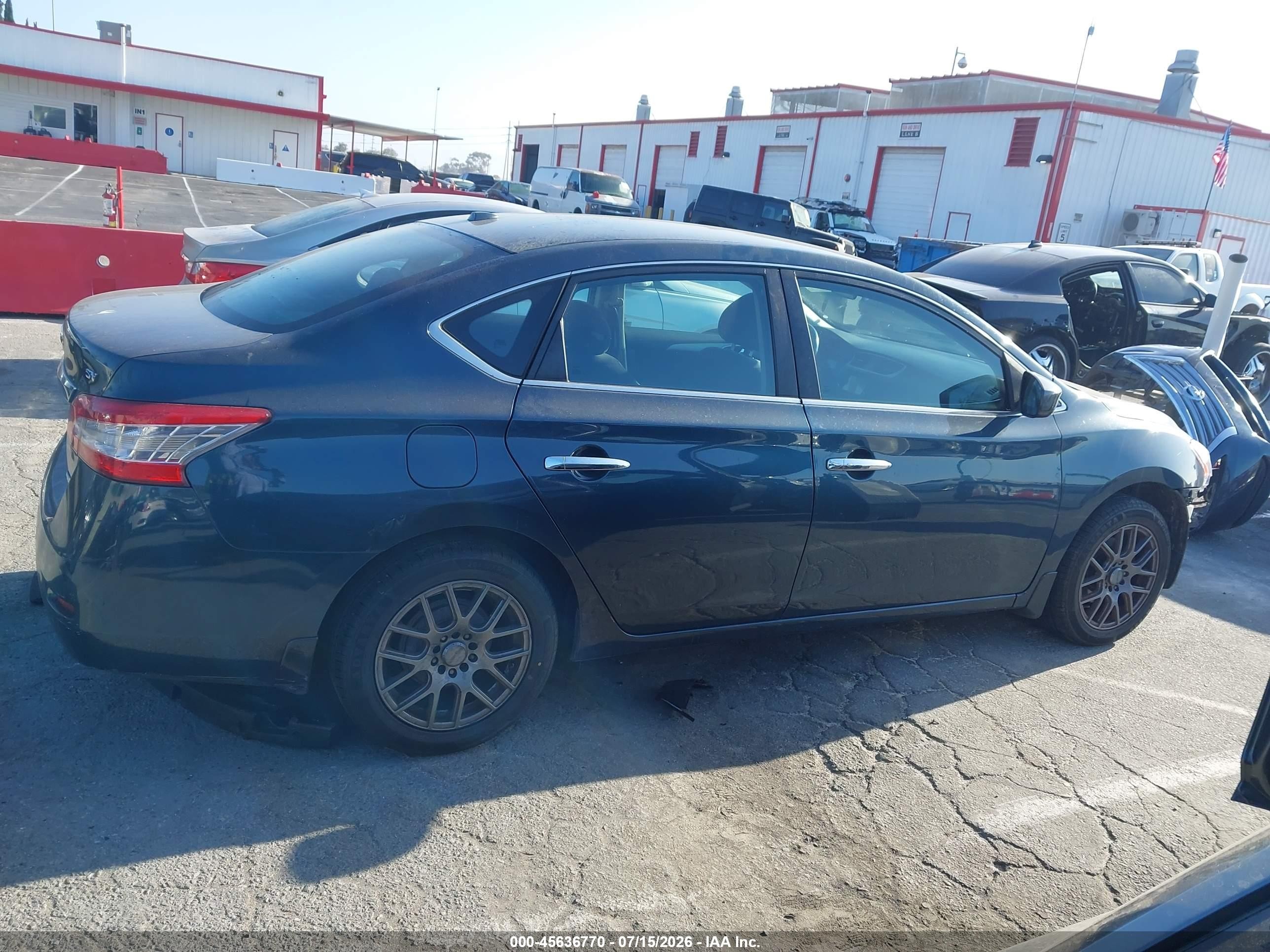 2013 Nissan Sentra Sv Blue vin: 3N1AB7AP0DL701779