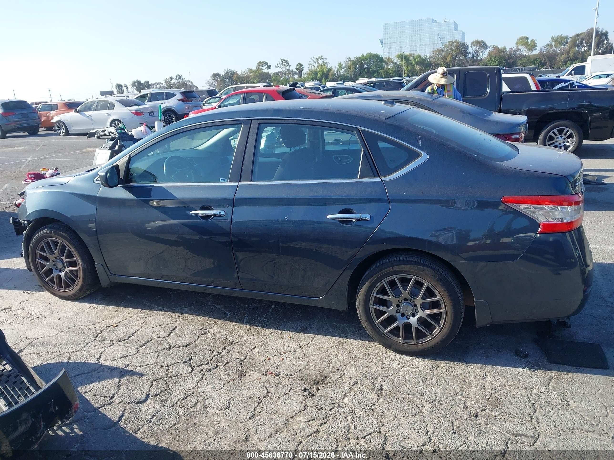 2013 Nissan Sentra Sv Blue vin: 3N1AB7AP0DL701779
