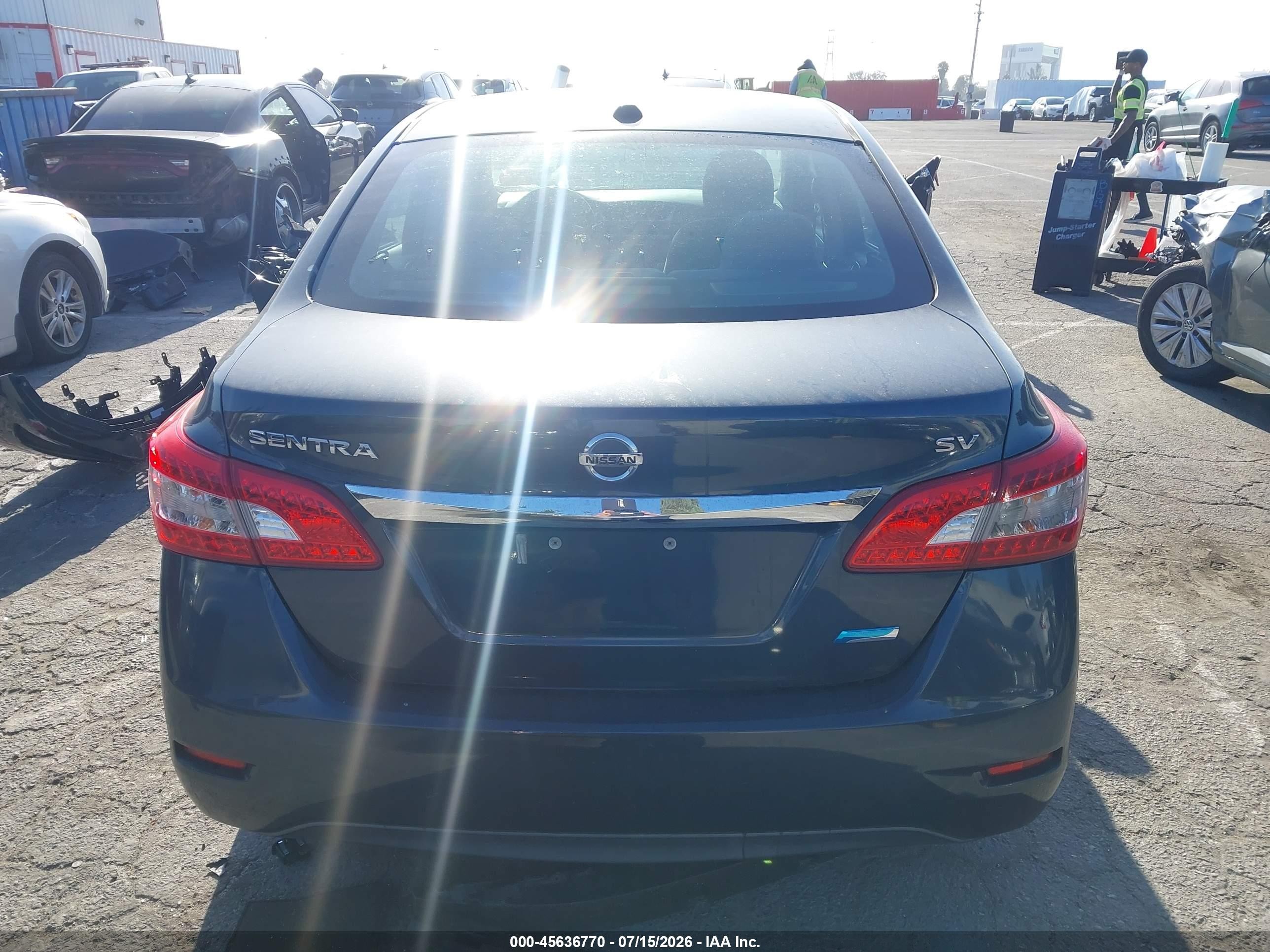 2013 Nissan Sentra Sv Blue vin: 3N1AB7AP0DL701779