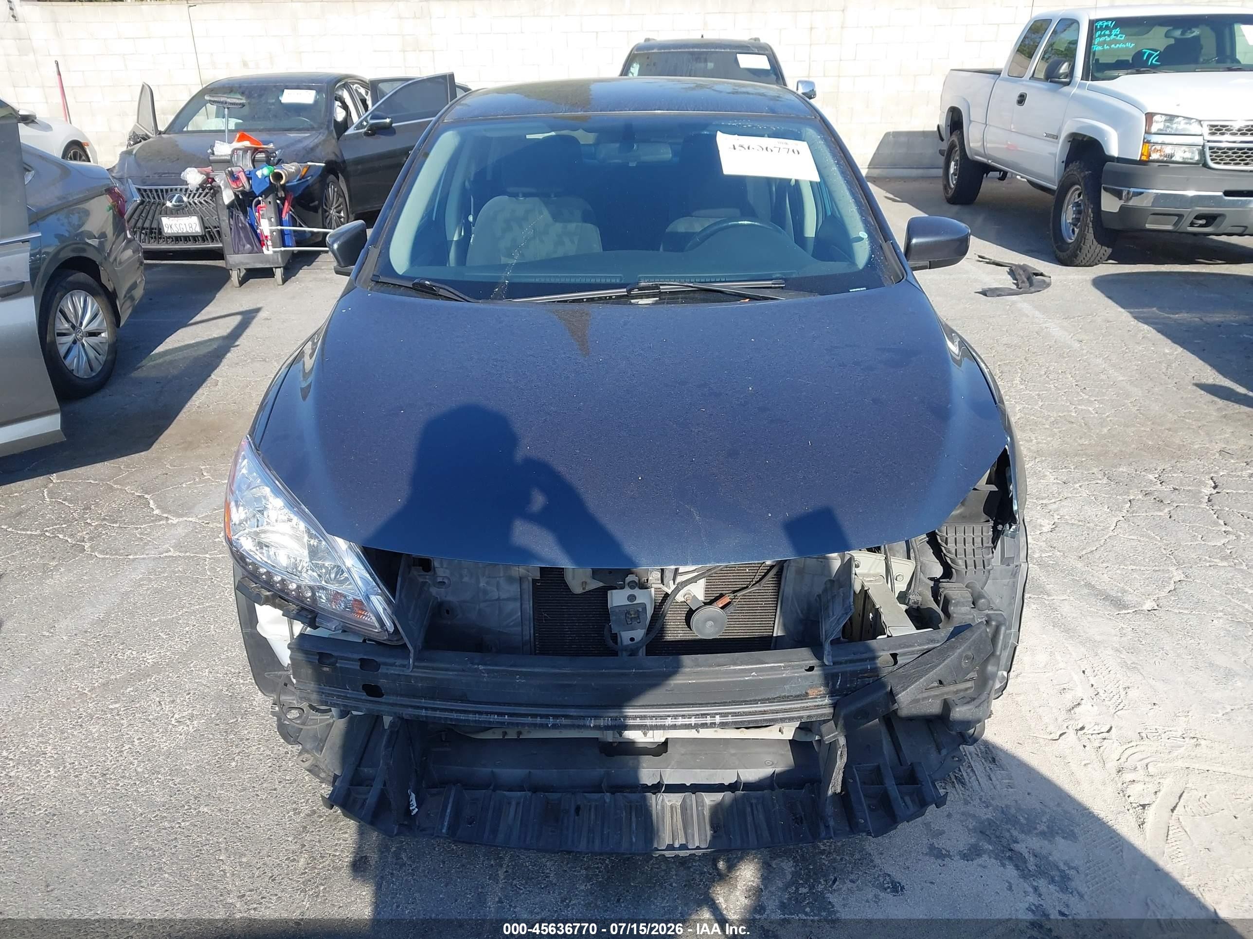 2013 Nissan Sentra Sv Blue vin: 3N1AB7AP0DL701779
