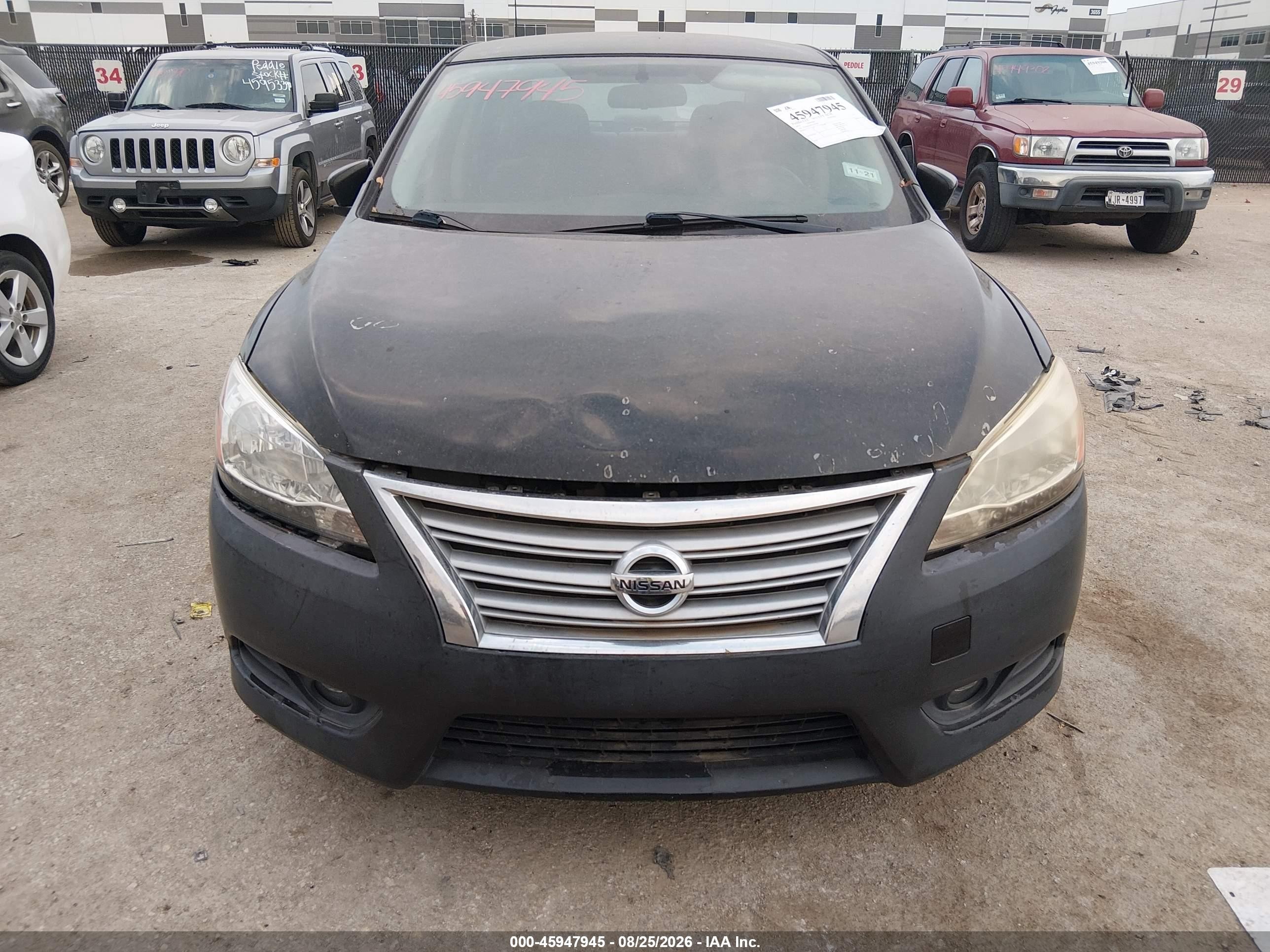 2013 Nissan Sentra Sv Black vin: 3N1AB7AP0DL701944