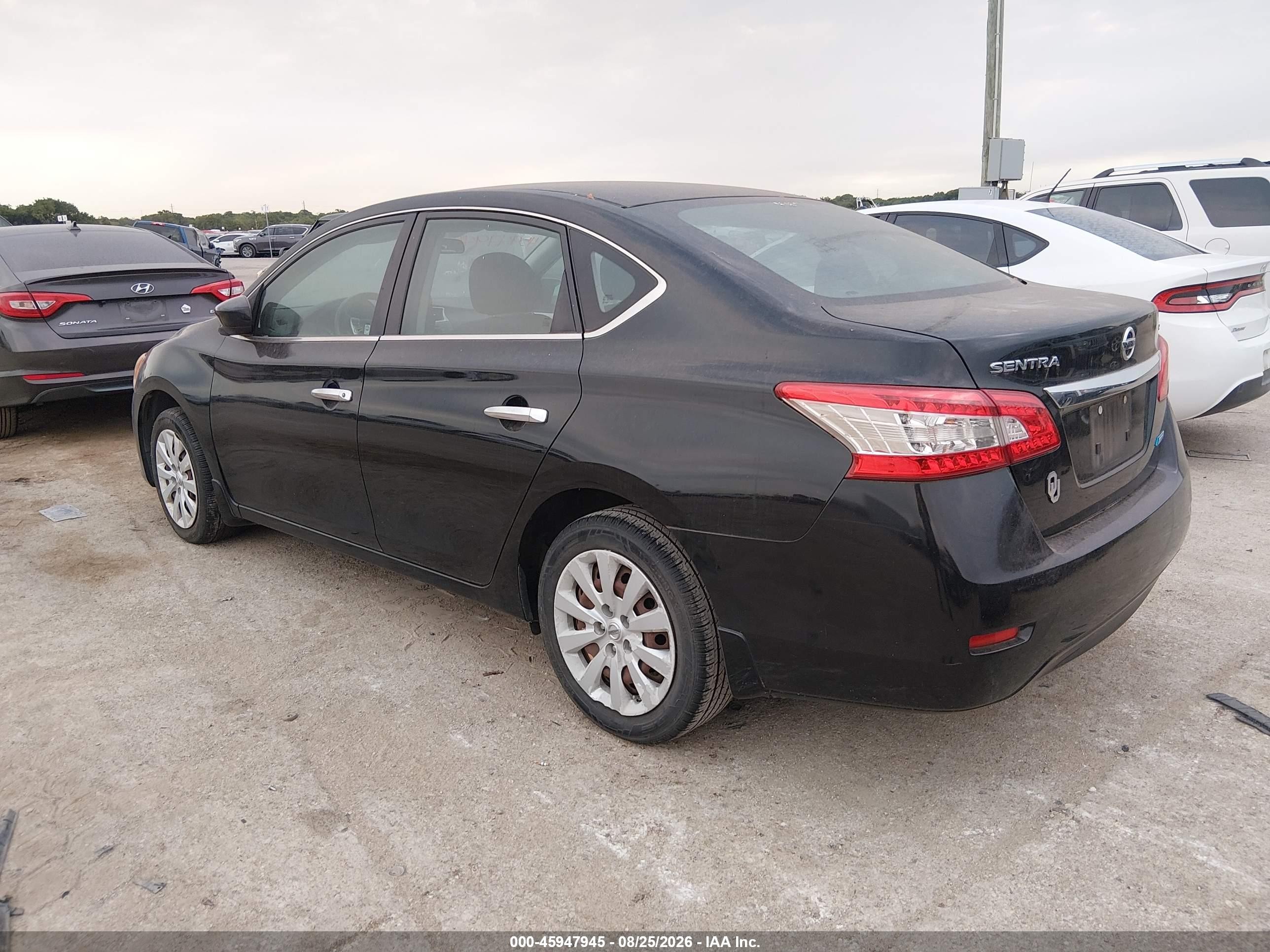2013 Nissan Sentra Sv Black vin: 3N1AB7AP0DL701944