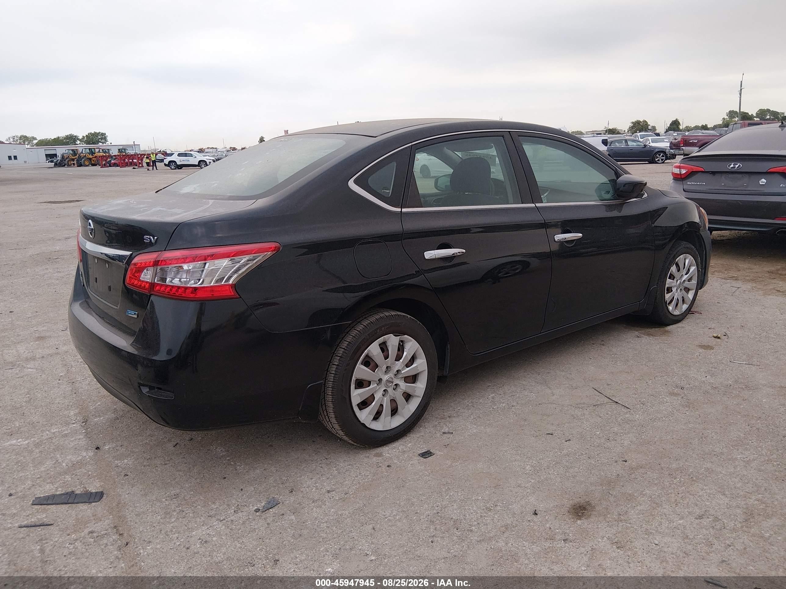 2013 Nissan Sentra Sv Black vin: 3N1AB7AP0DL701944