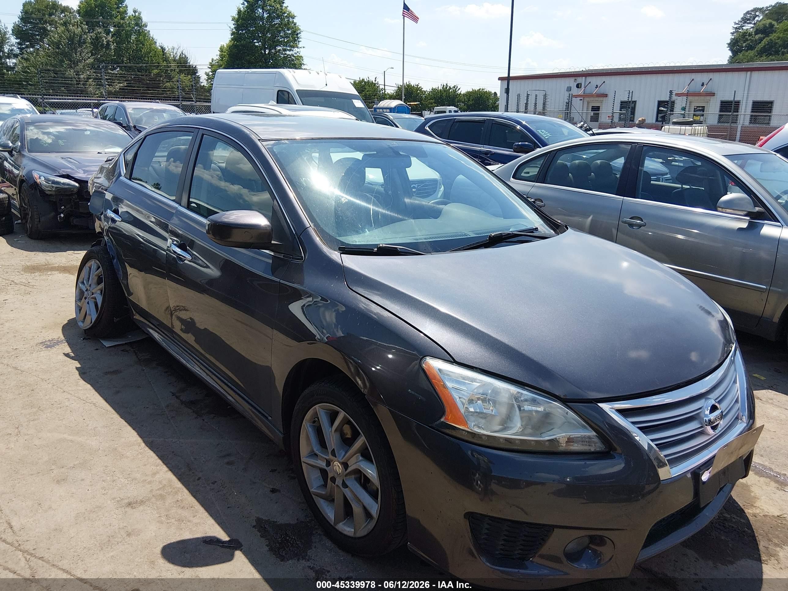 2013 Nissan Sentra Sr Gray vin: 3N1AB7AP0DL704861