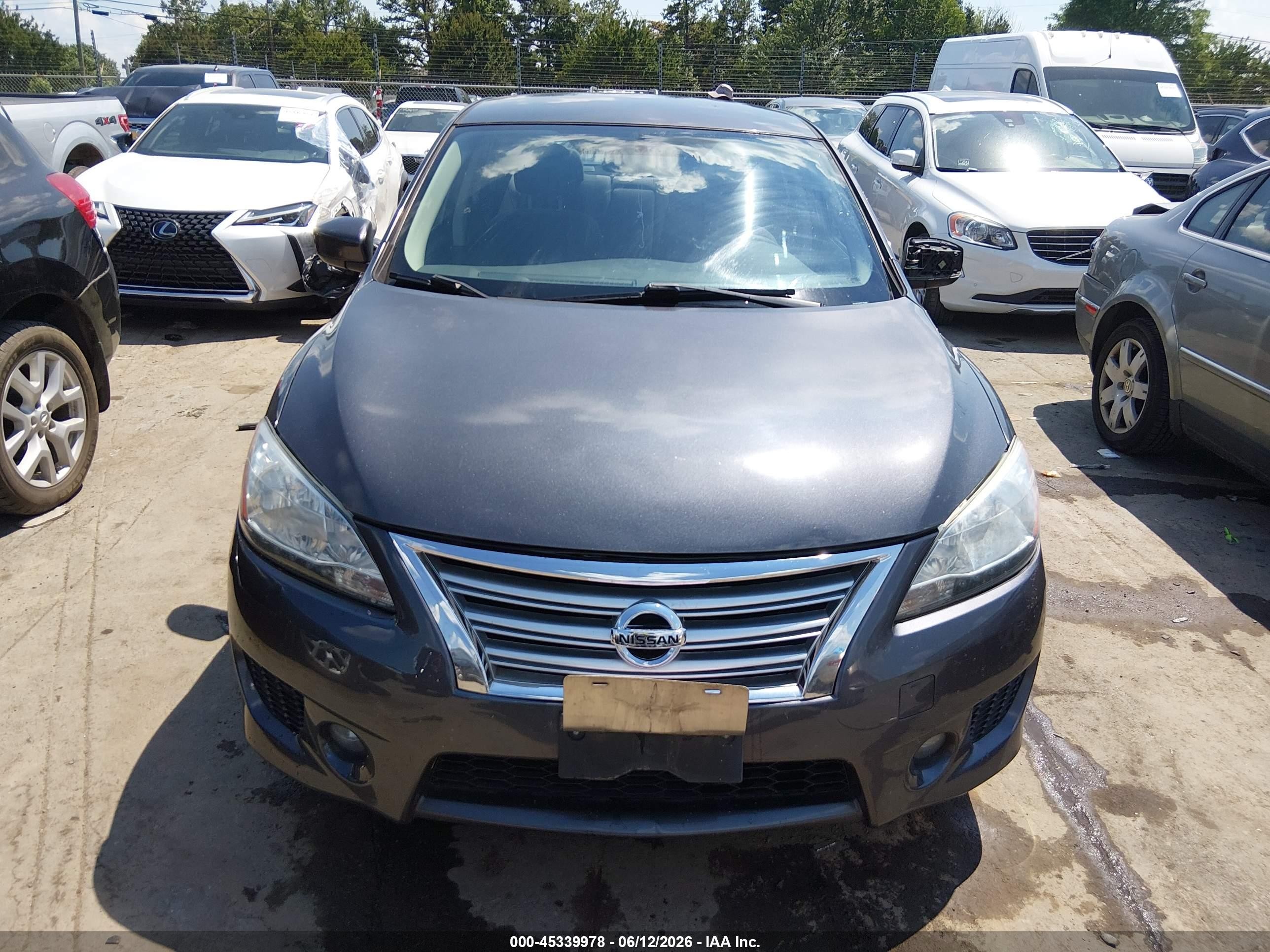 2013 Nissan Sentra Sr Gray vin: 3N1AB7AP0DL704861