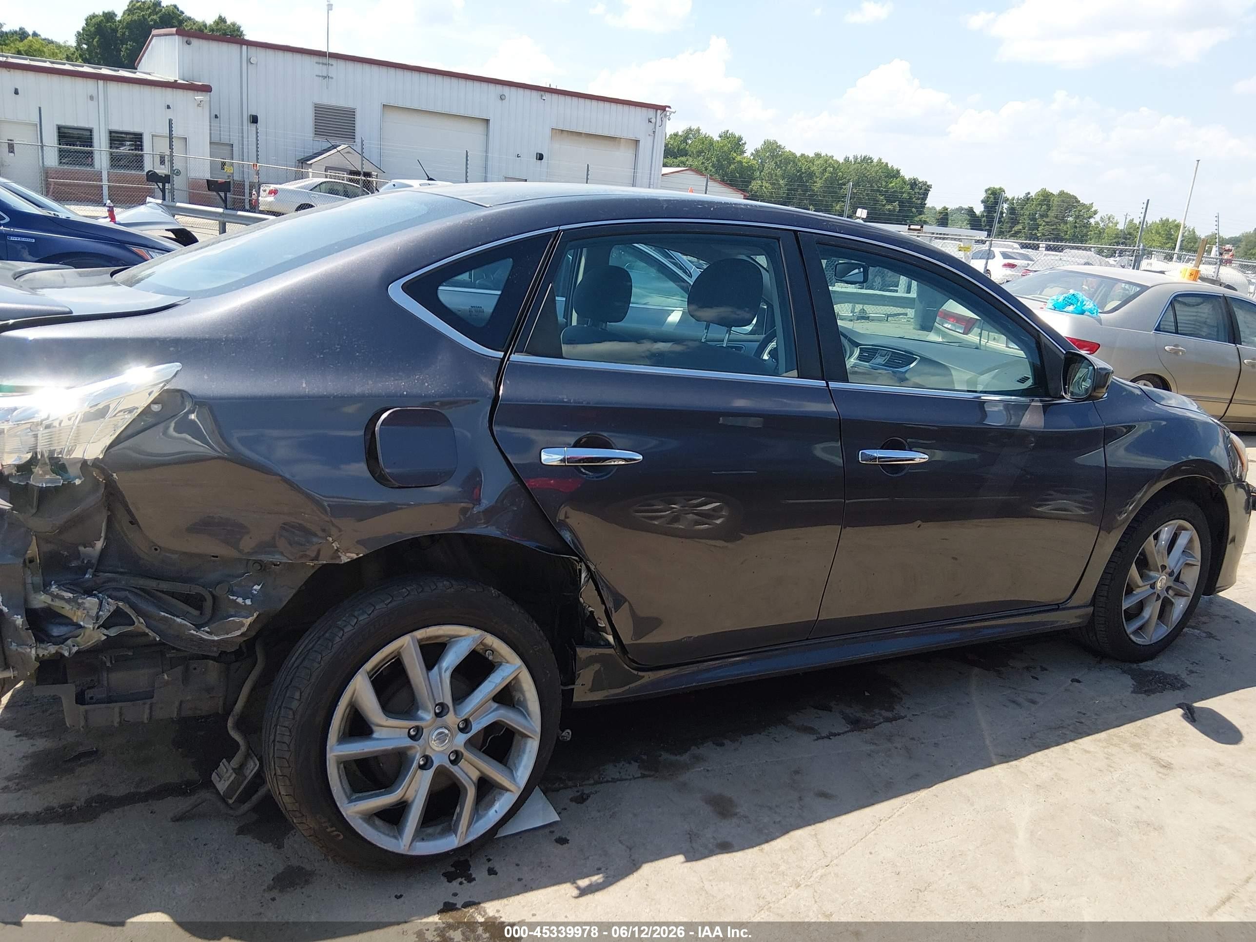 2013 Nissan Sentra Sr Gray vin: 3N1AB7AP0DL704861