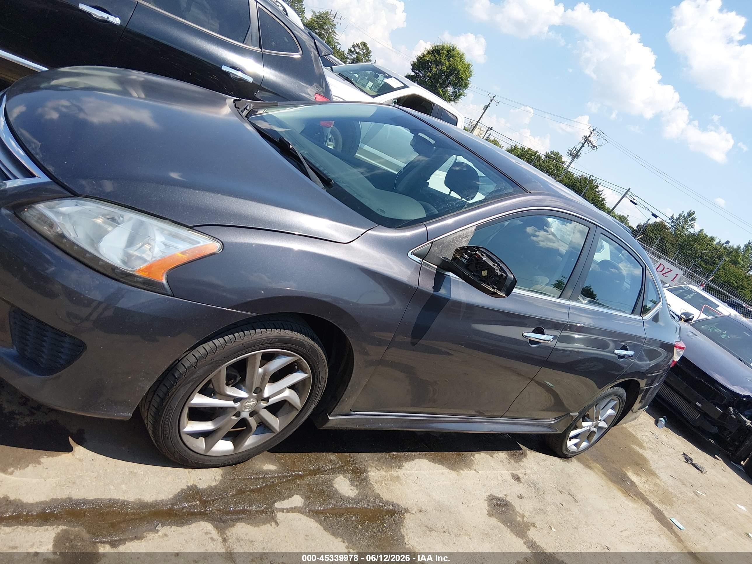 2013 Nissan Sentra Sr Gray vin: 3N1AB7AP0DL704861