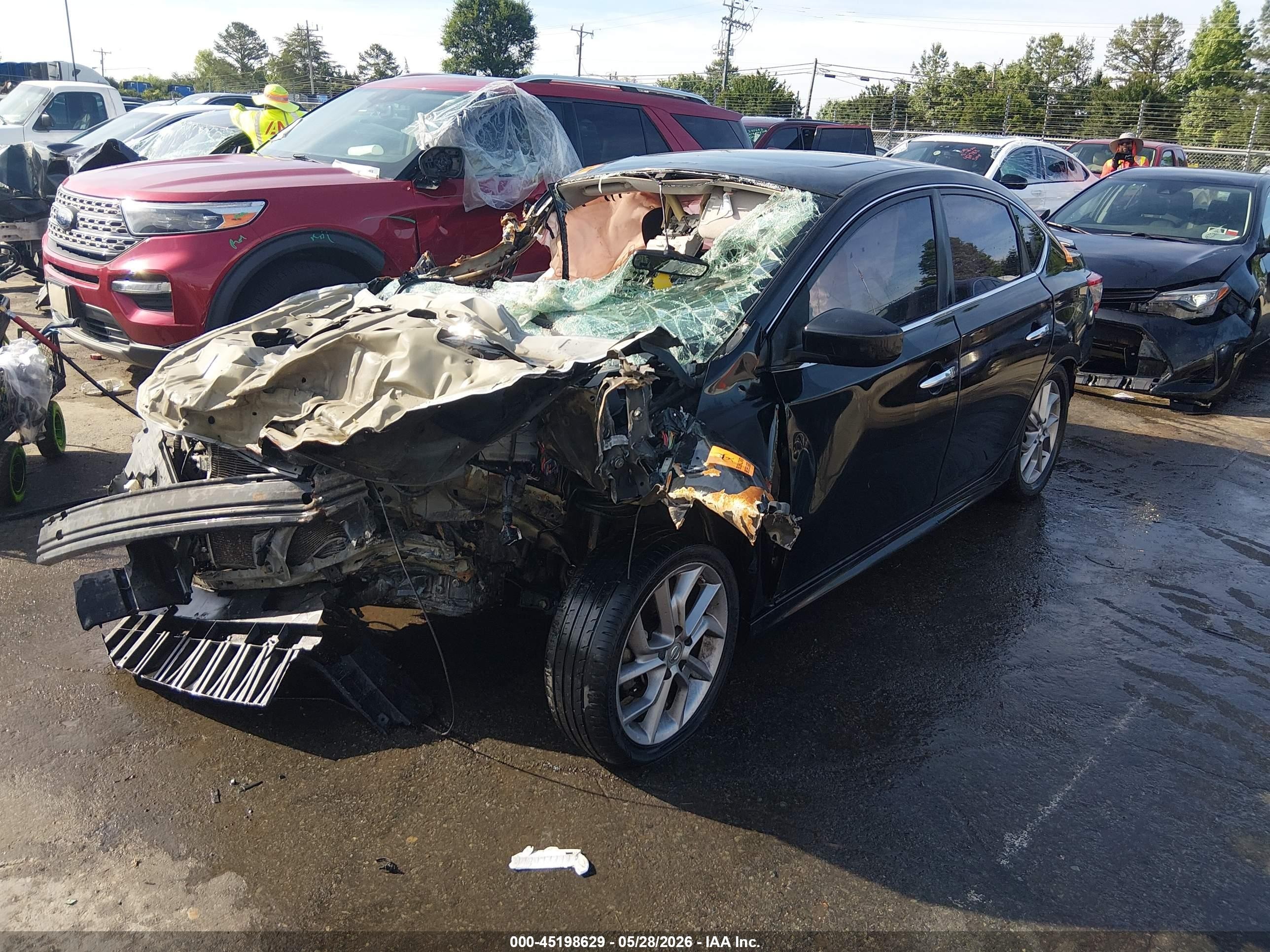 2013 Nissan Sentra Sr Black vin: 3N1AB7AP0DL708702