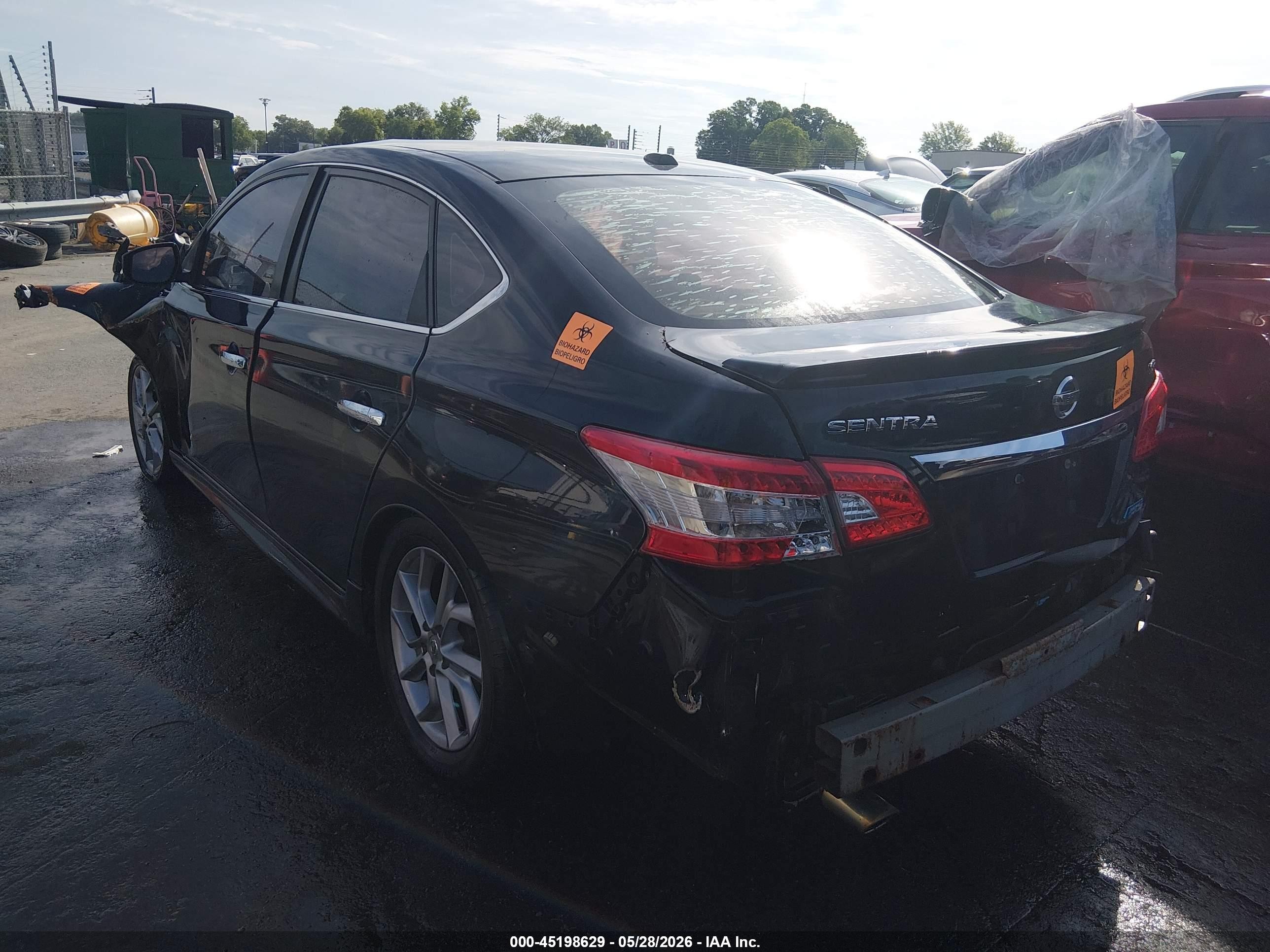 2013 Nissan Sentra Sr Black vin: 3N1AB7AP0DL708702