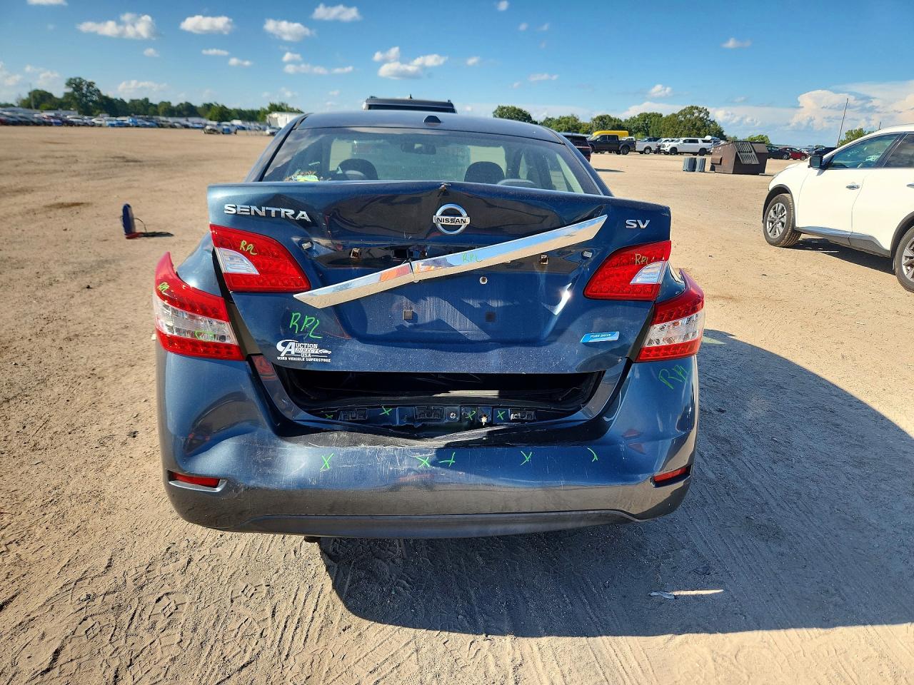 2013 Nissan Sentra S Синий vin: 3N1AB7AP0DL711423