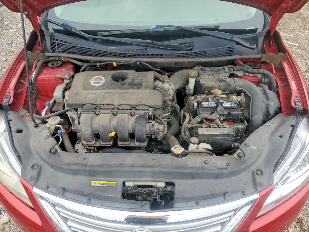 2013 Nissan Sentra S Red vin: 3N1AB7AP0DL715049