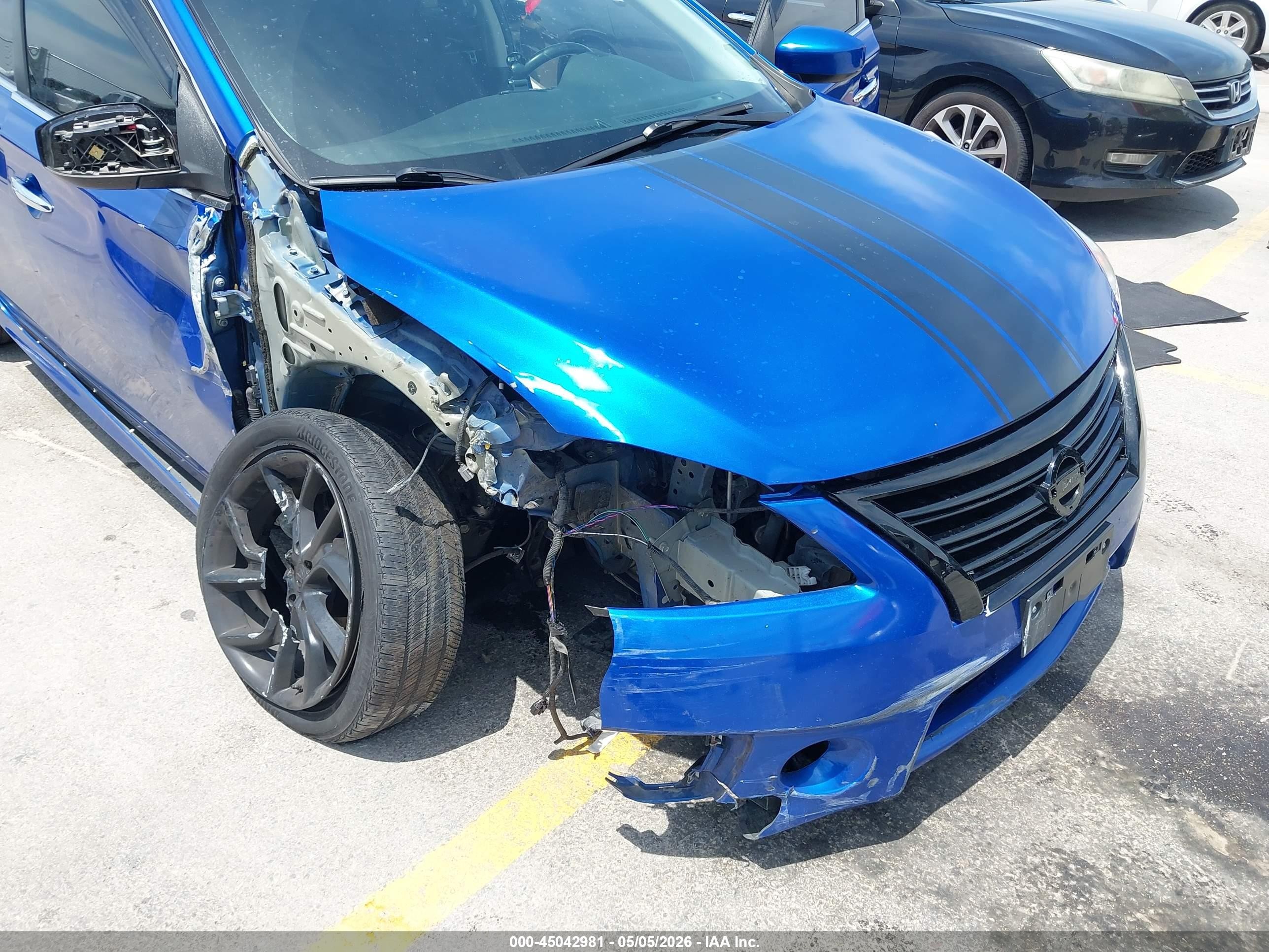 2013 Nissan Sentra Sr Синий vin: 3N1AB7AP0DL716119