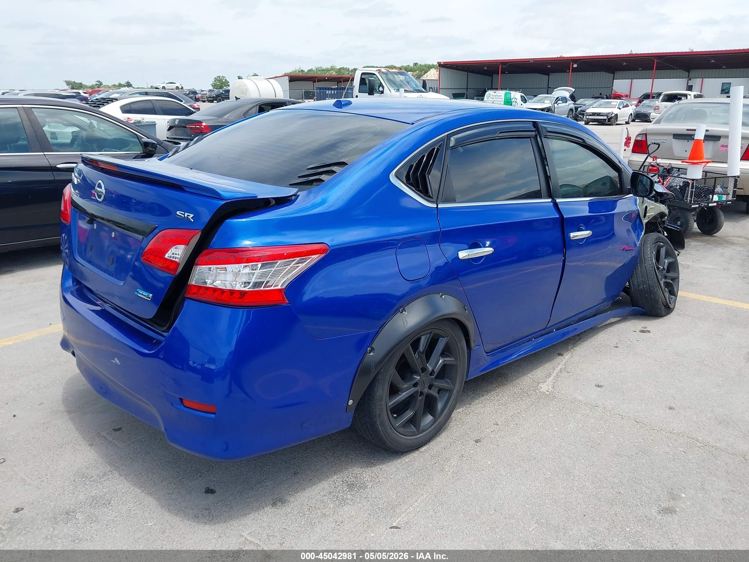 2013 Nissan Sentra Sr Синий vin: 3N1AB7AP0DL716119