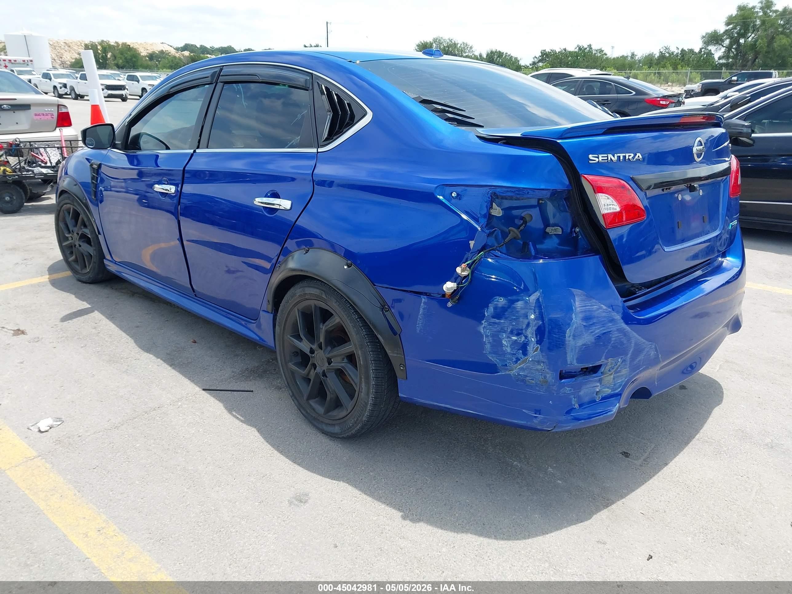 2013 Nissan Sentra Sr Синий vin: 3N1AB7AP0DL716119