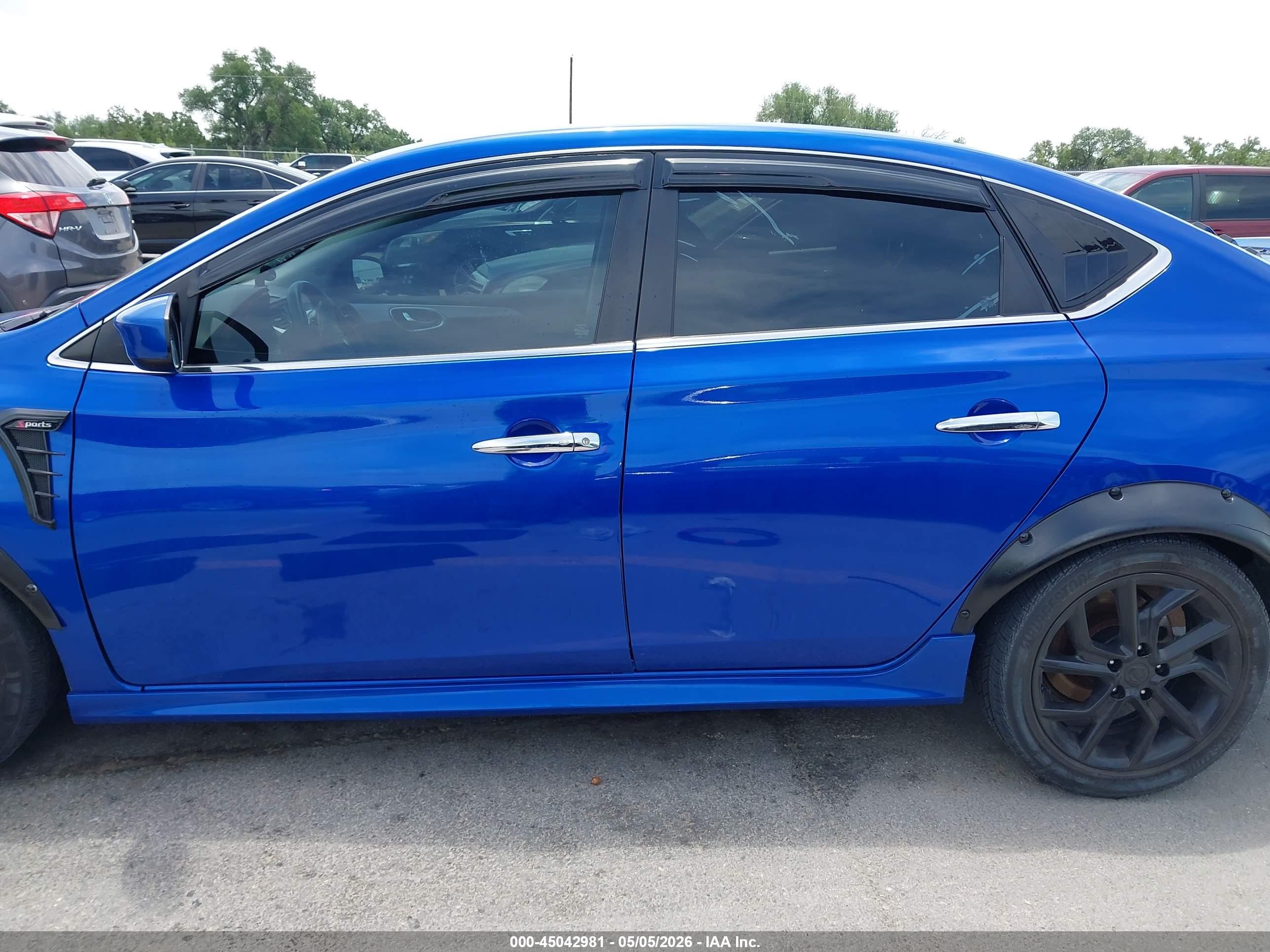 2013 Nissan Sentra Sr Синий vin: 3N1AB7AP0DL716119