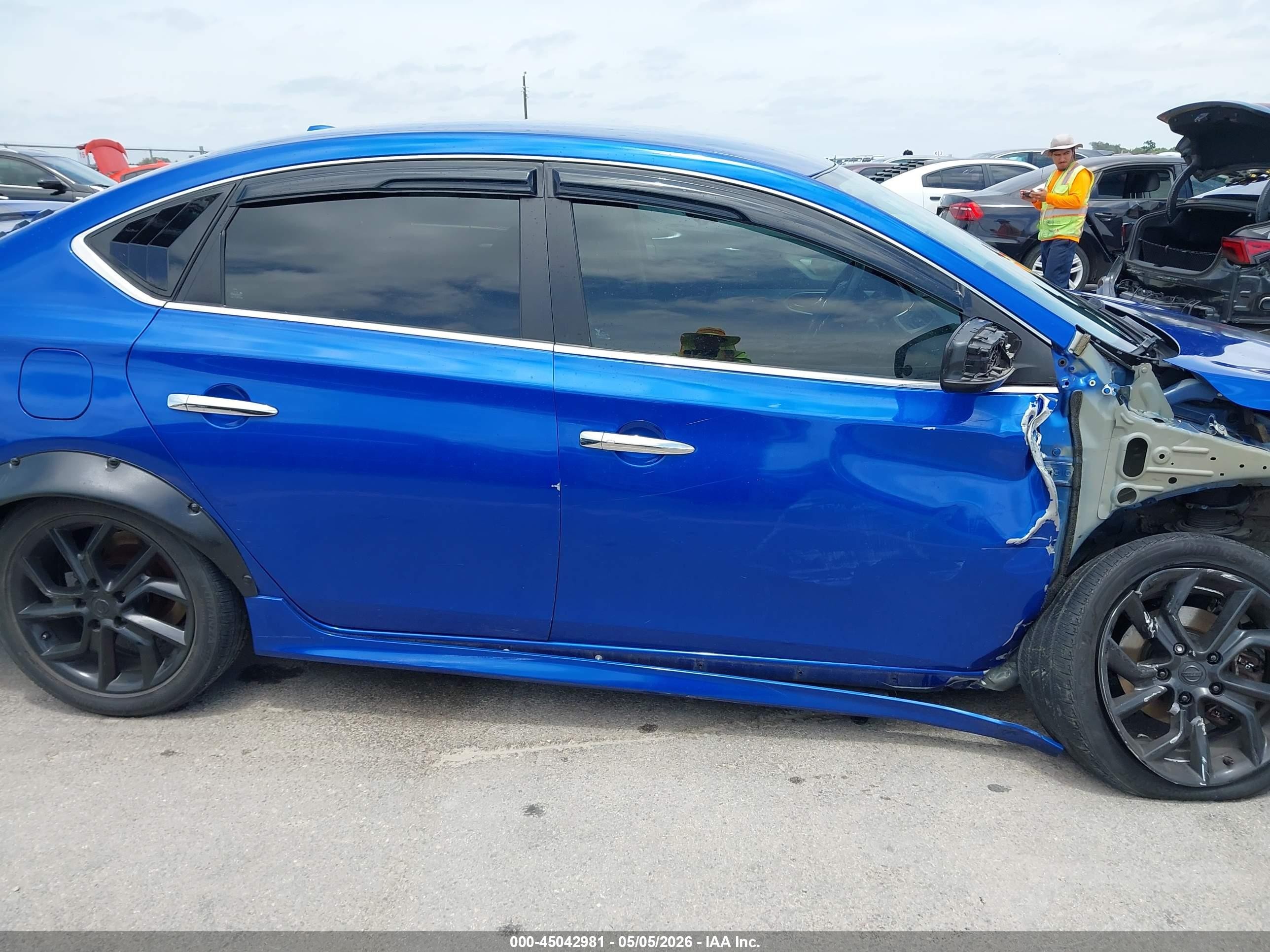 2013 Nissan Sentra Sr Синий vin: 3N1AB7AP0DL716119