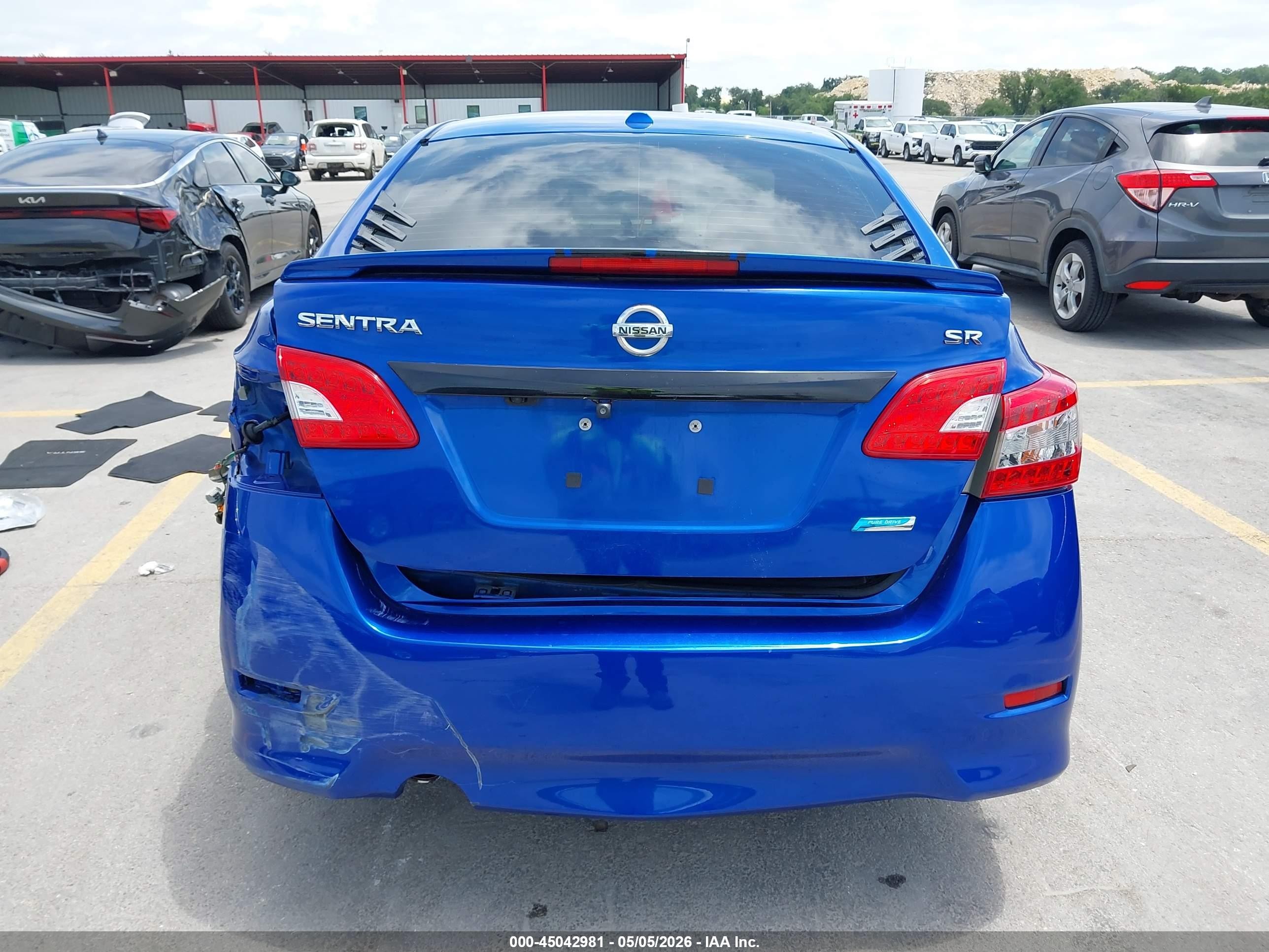2013 Nissan Sentra Sr Синий vin: 3N1AB7AP0DL716119