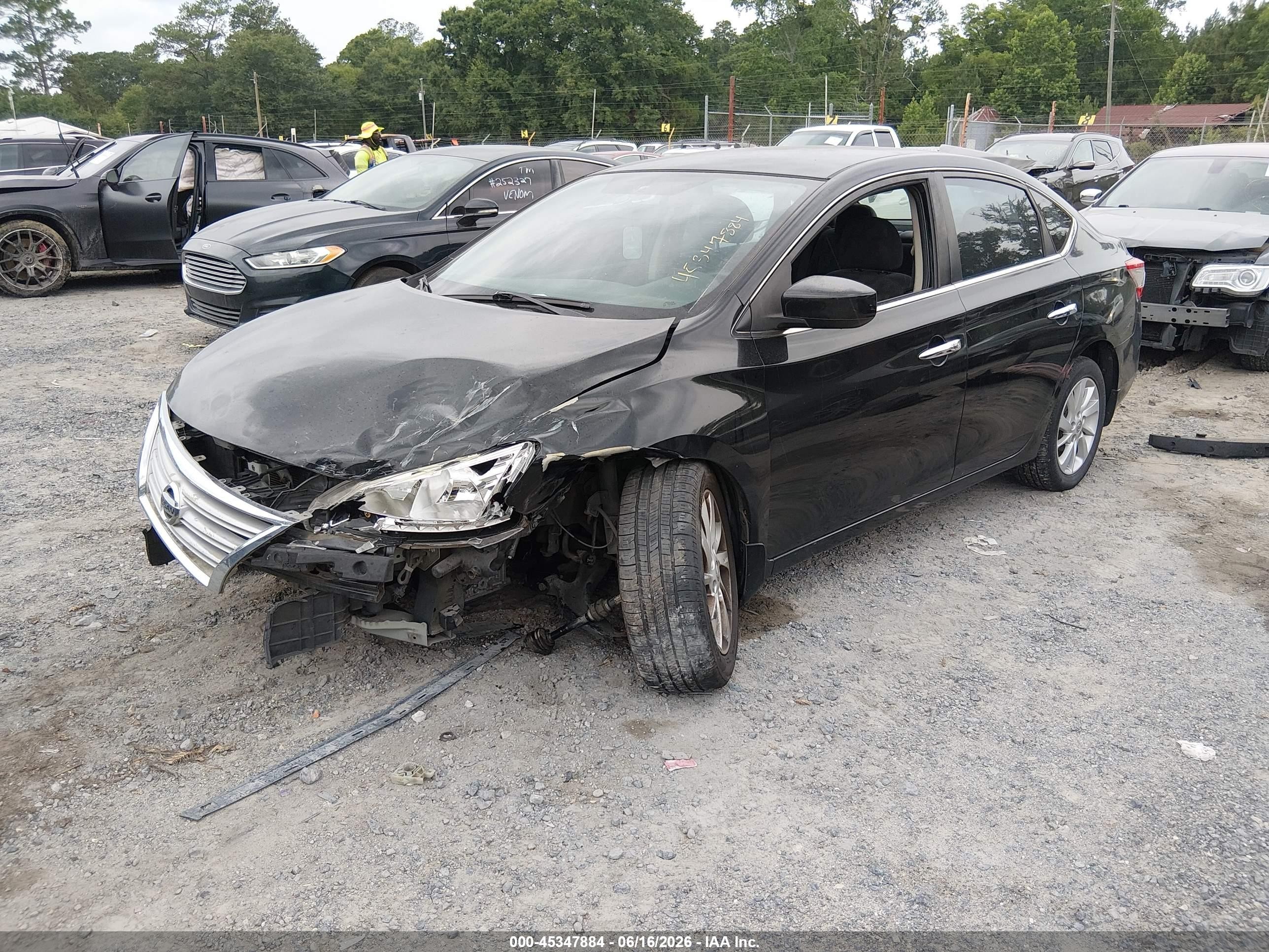 2013 Nissan Sentra Sv Black vin: 3N1AB7AP0DL718081